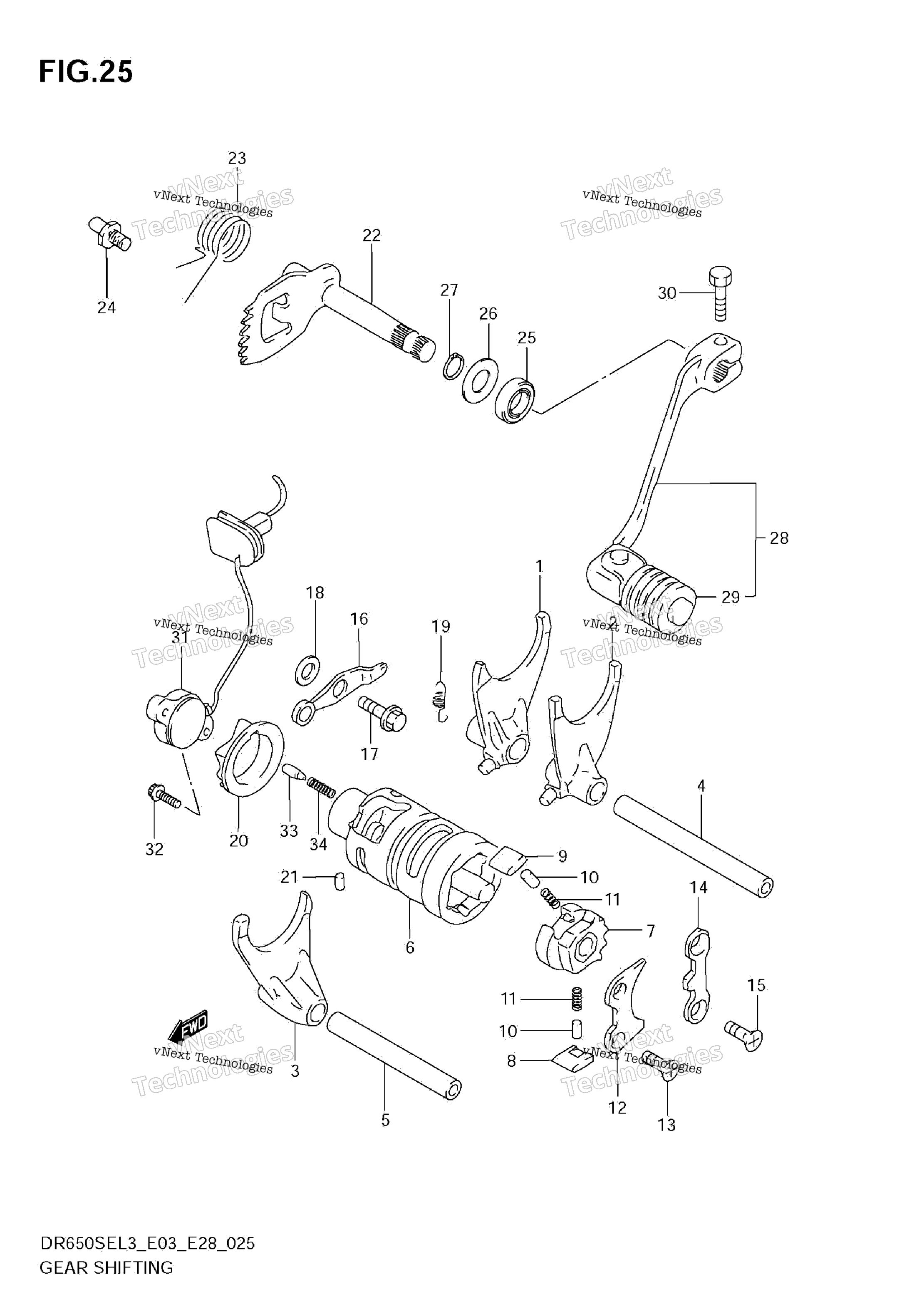 передача Shifting (Dr650sel3 E33)