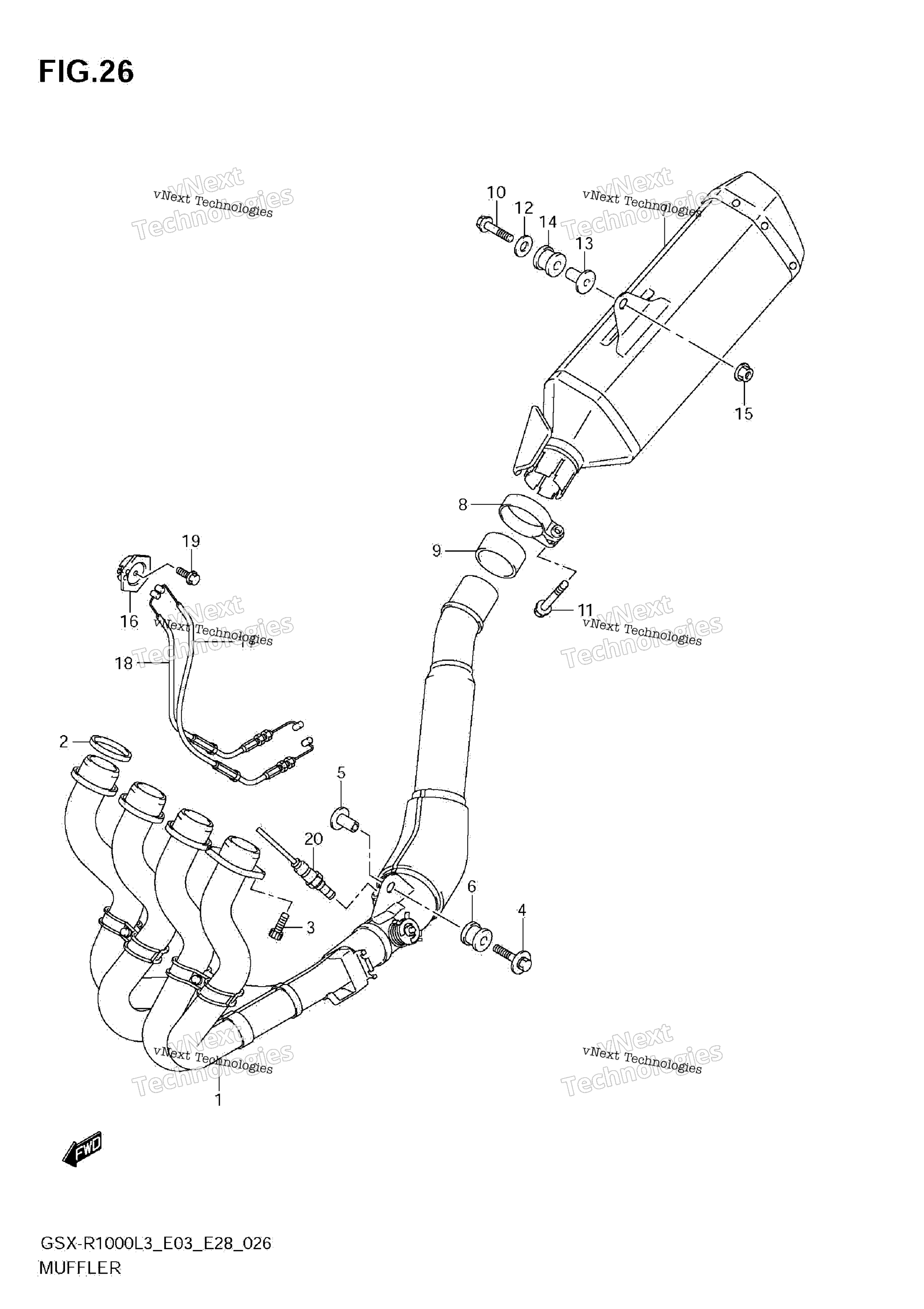 Глушитель (Gsx-R1000l3 E28)