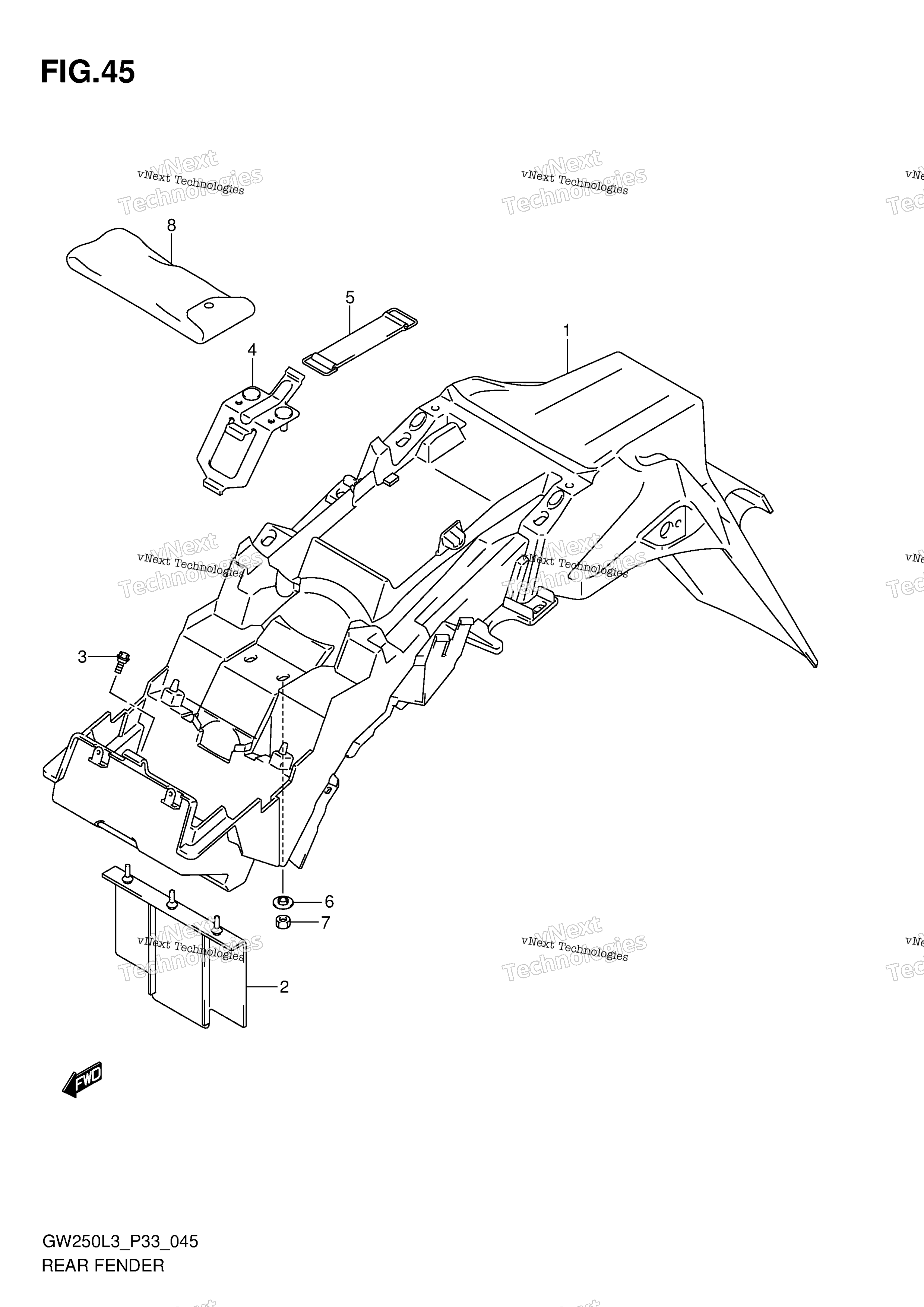 Заднее крыло