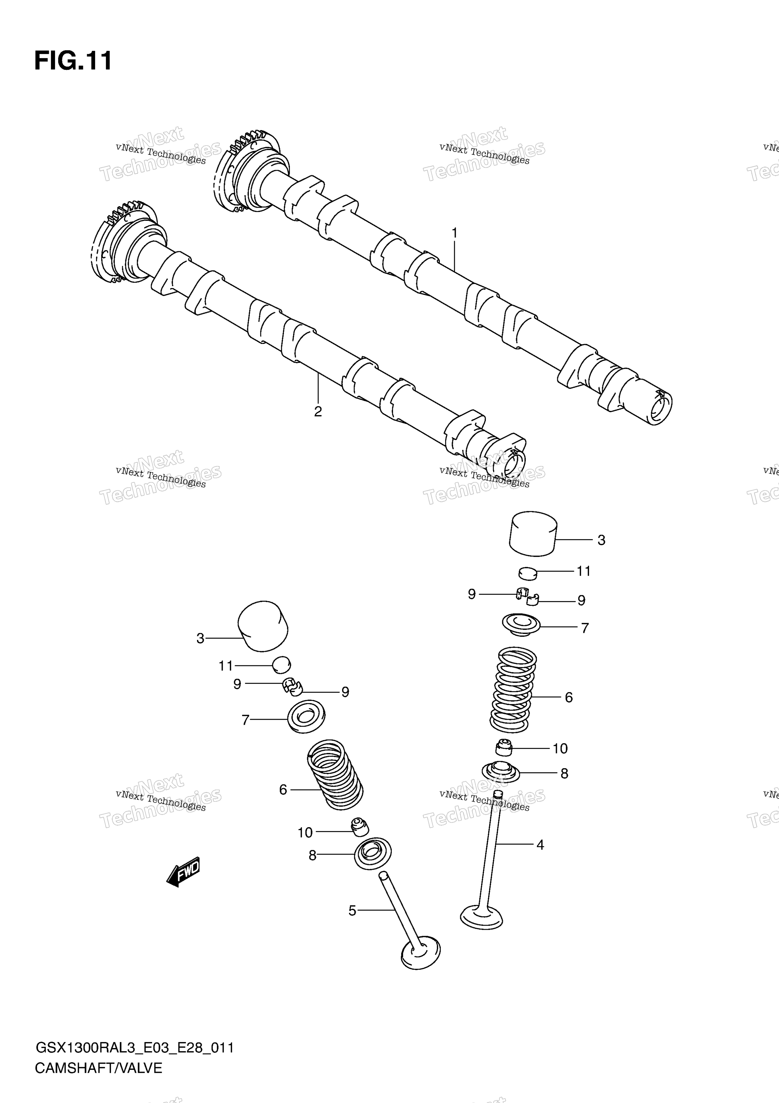 Camshaft / клапан