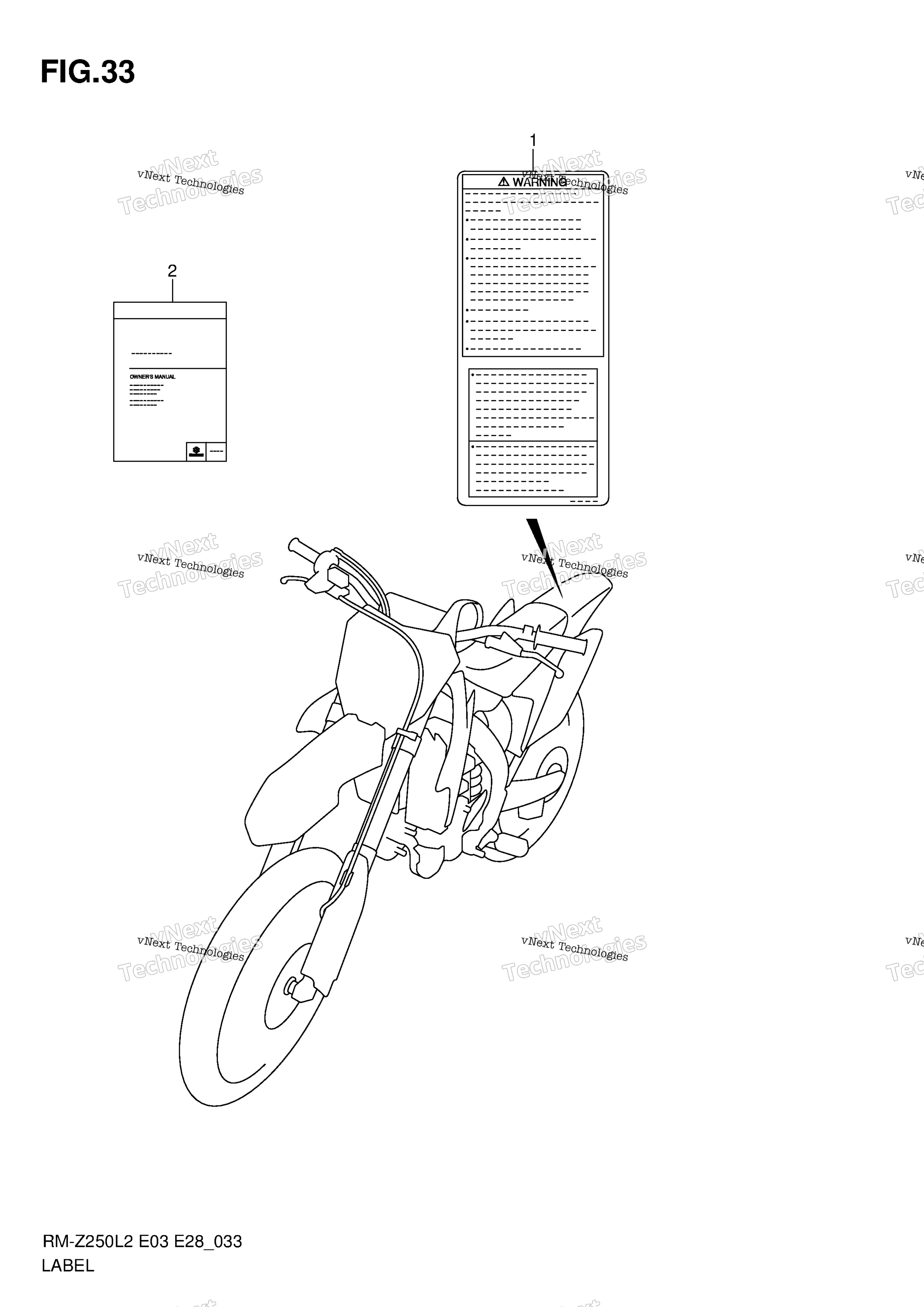 Шильдик (Rm-Z250l2 E03)