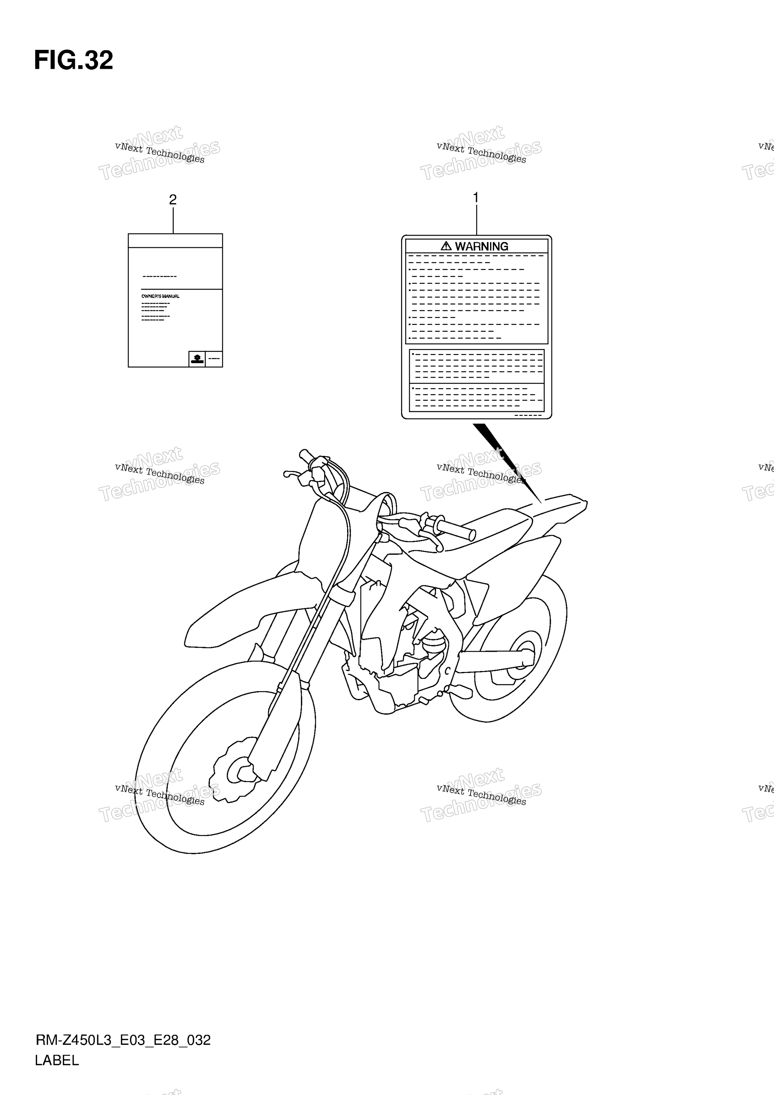 Шильдик (Rm-Z450l3 E03)