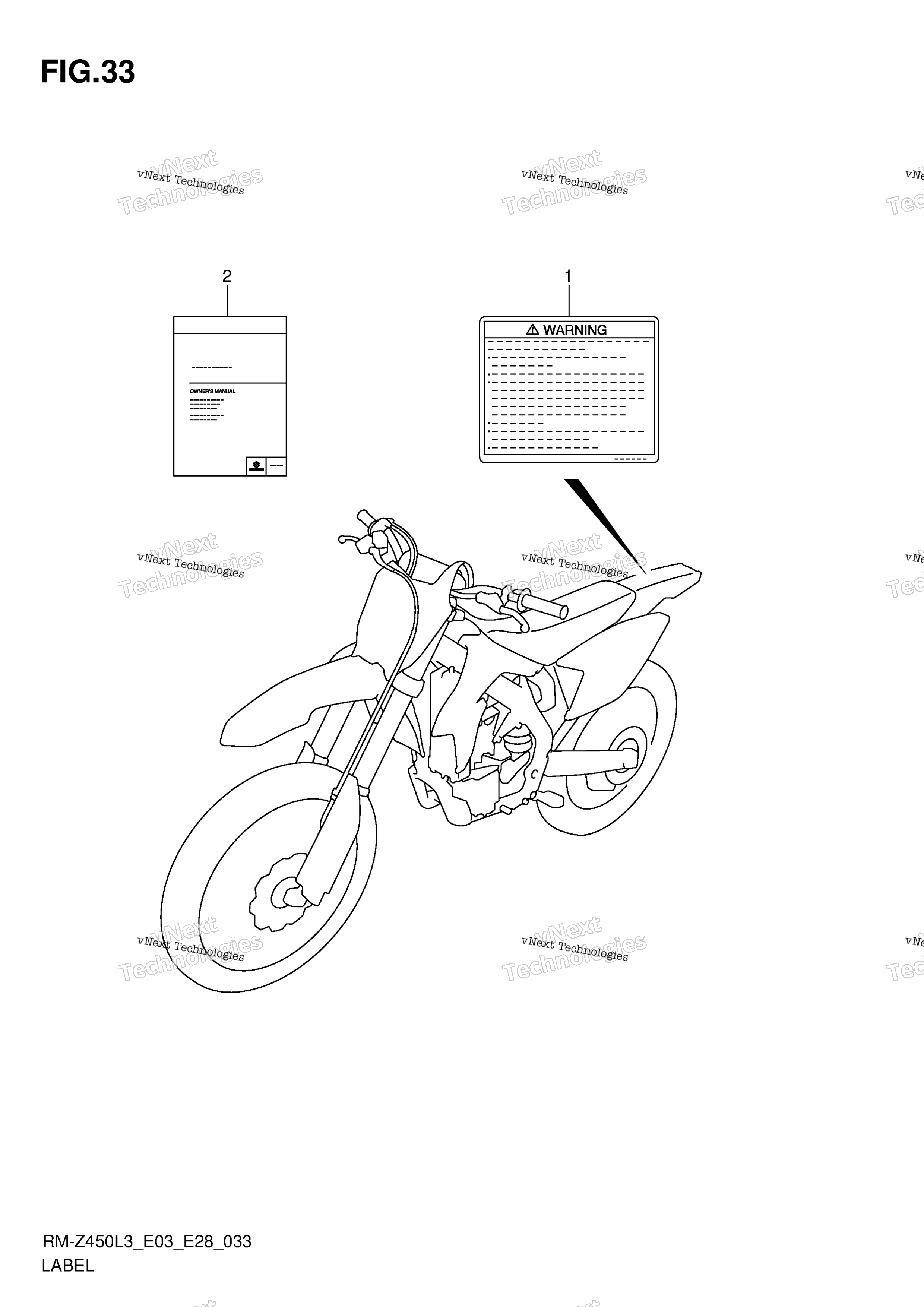 Шильдик (Rm-Z450l3 E28)