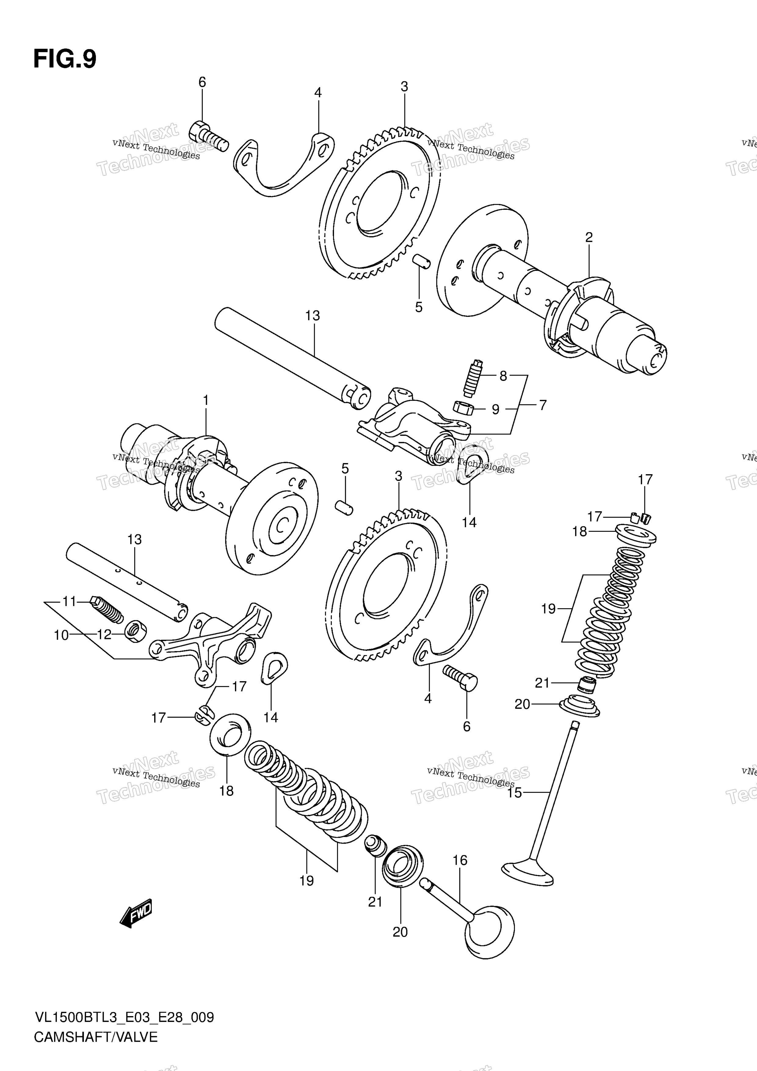 Camshaft / клапан