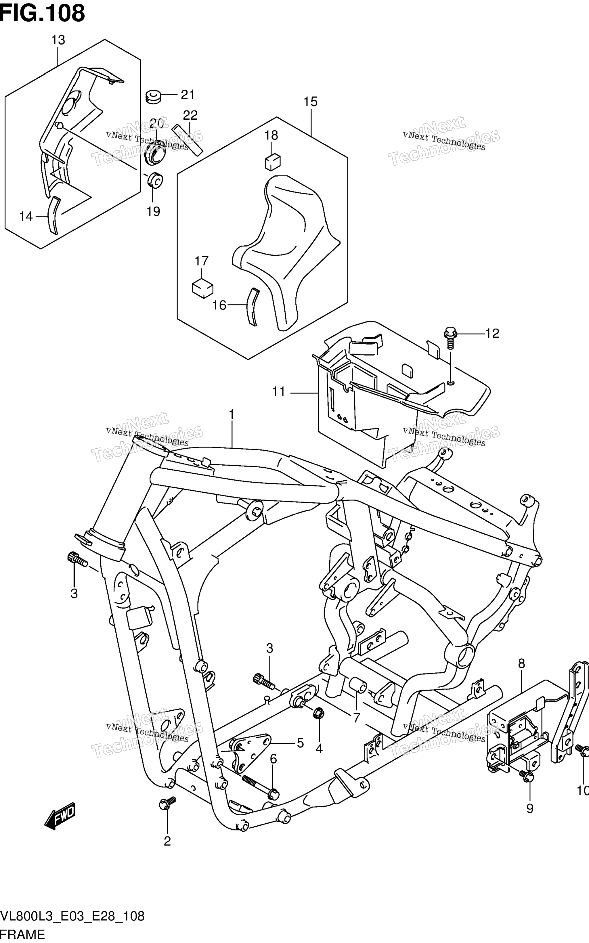 Рама (Vl800l3 E28)