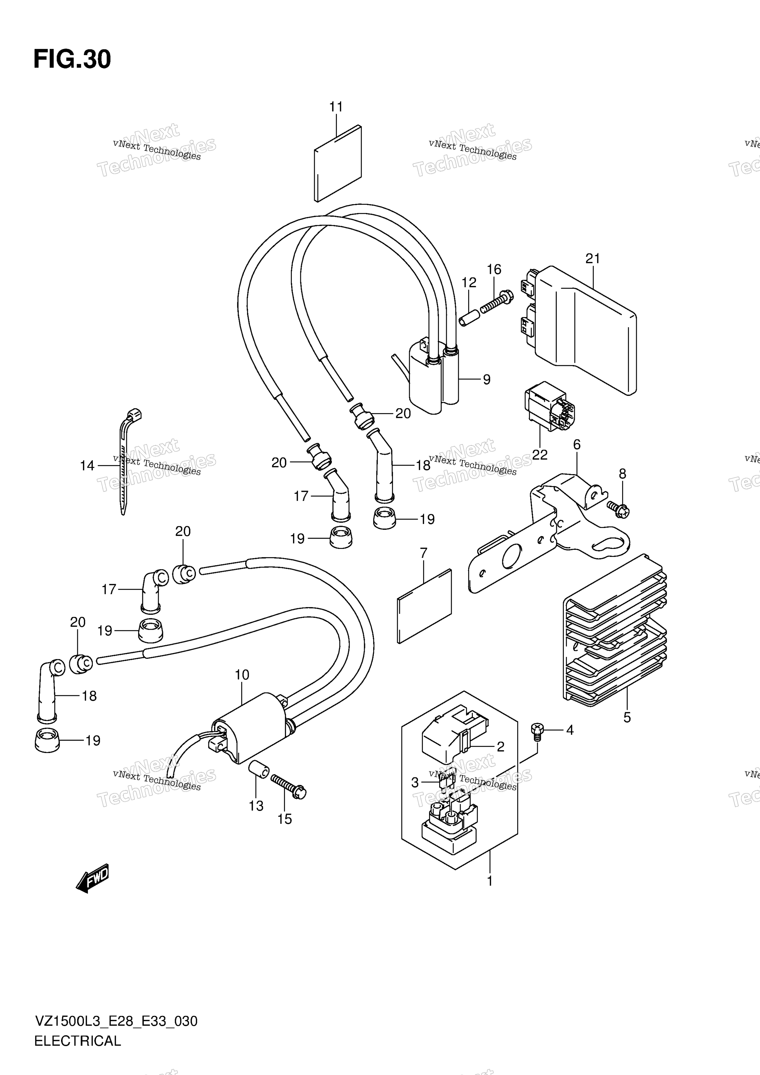 Электрооборудование (Vz1500l3 E33)