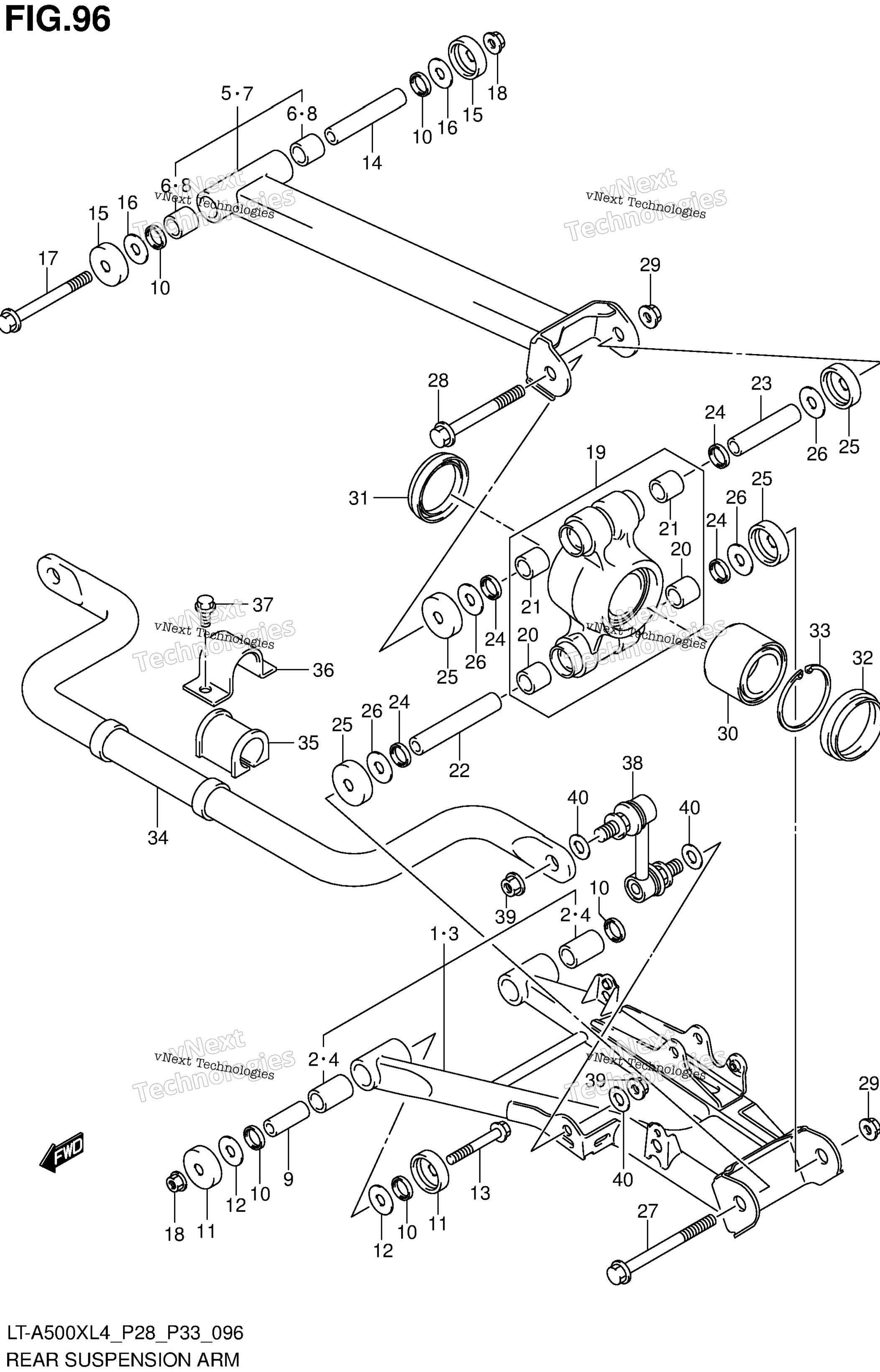 Задняя часть Suspension Arm