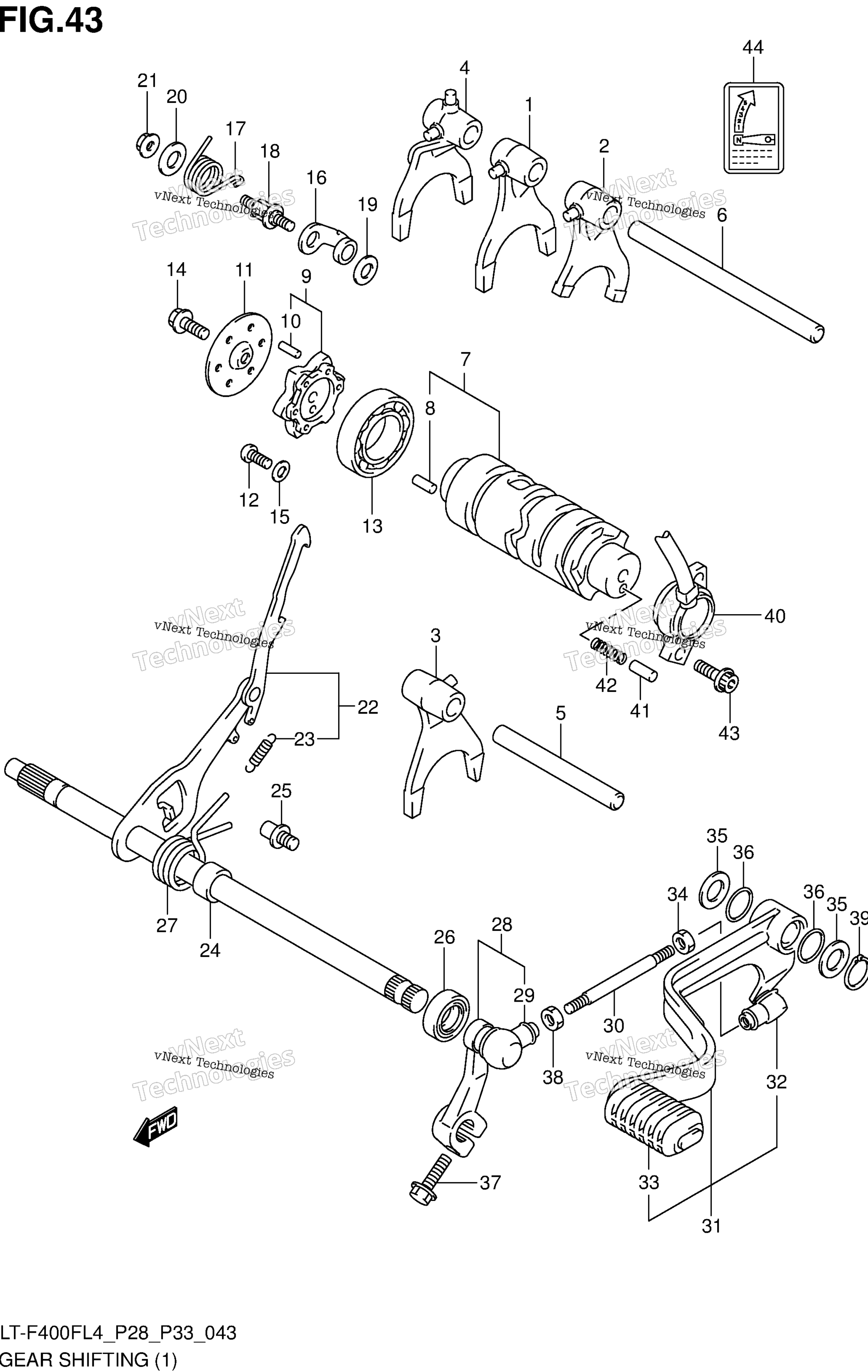 передача Shifting (1) (Lt F400fl4 P28)
