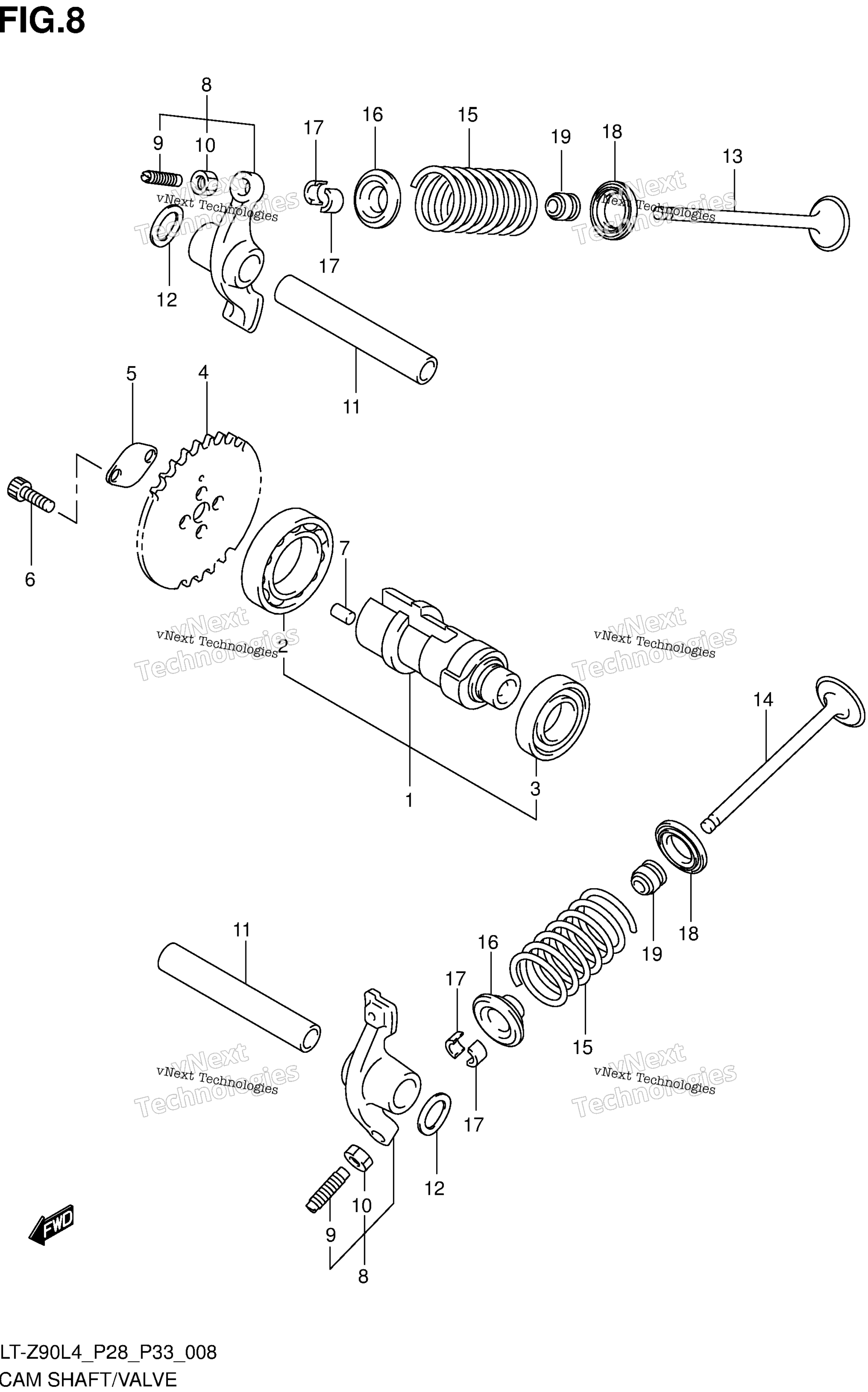 Camshaft / клапан