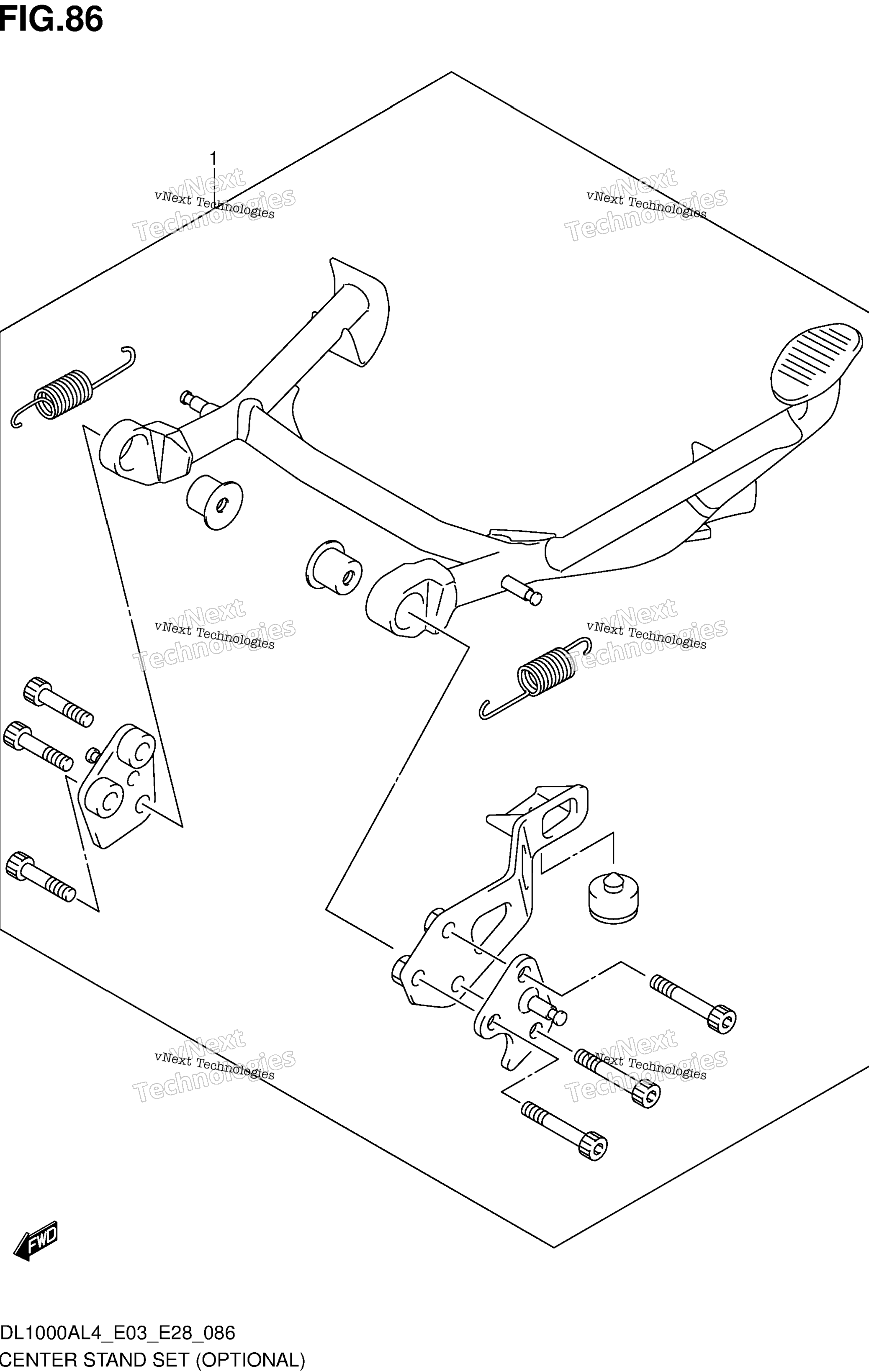 Center Stand комплект (Optional)