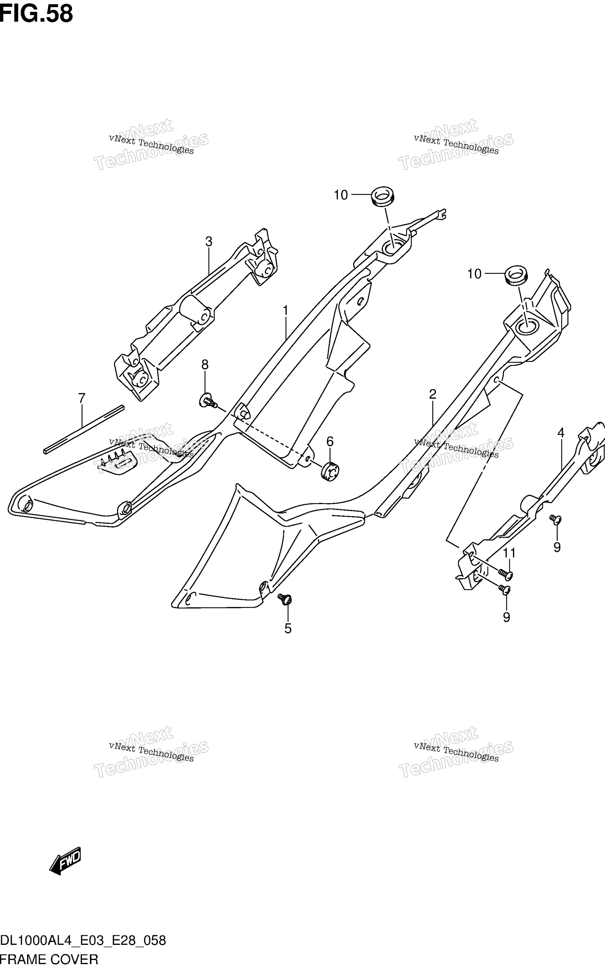 Крышка рамы