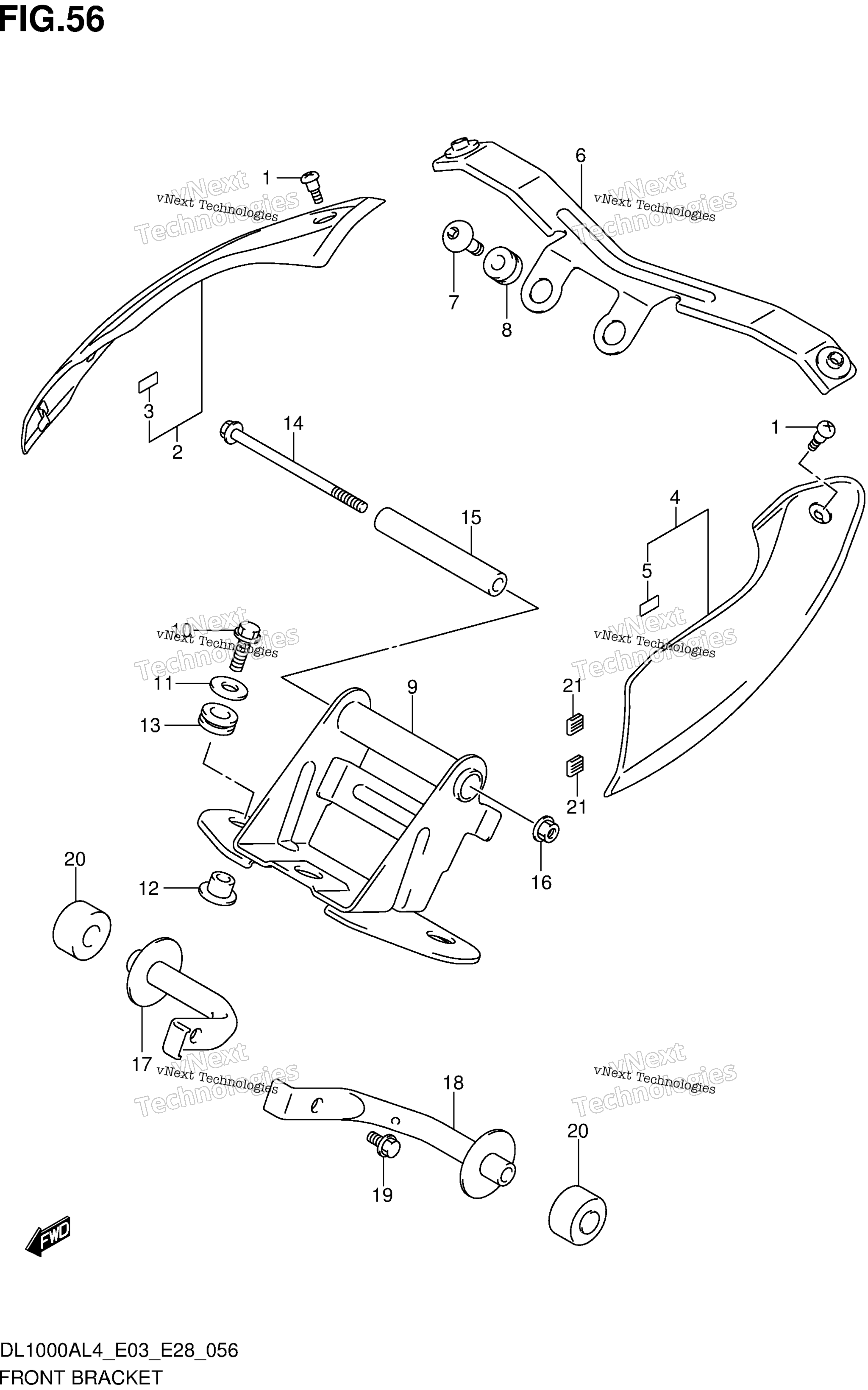 Передняя часть Bracket
