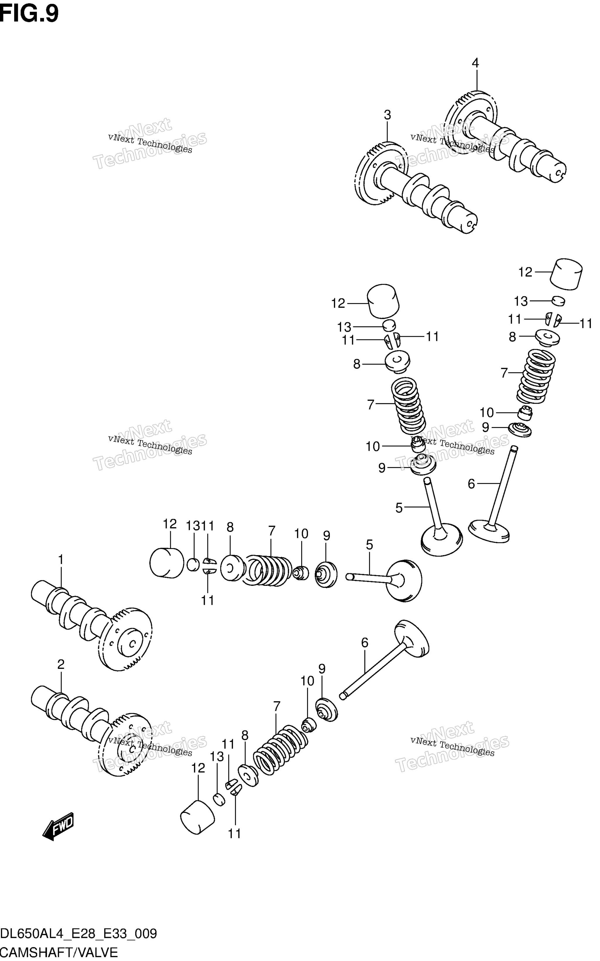 Camshaft / клапан