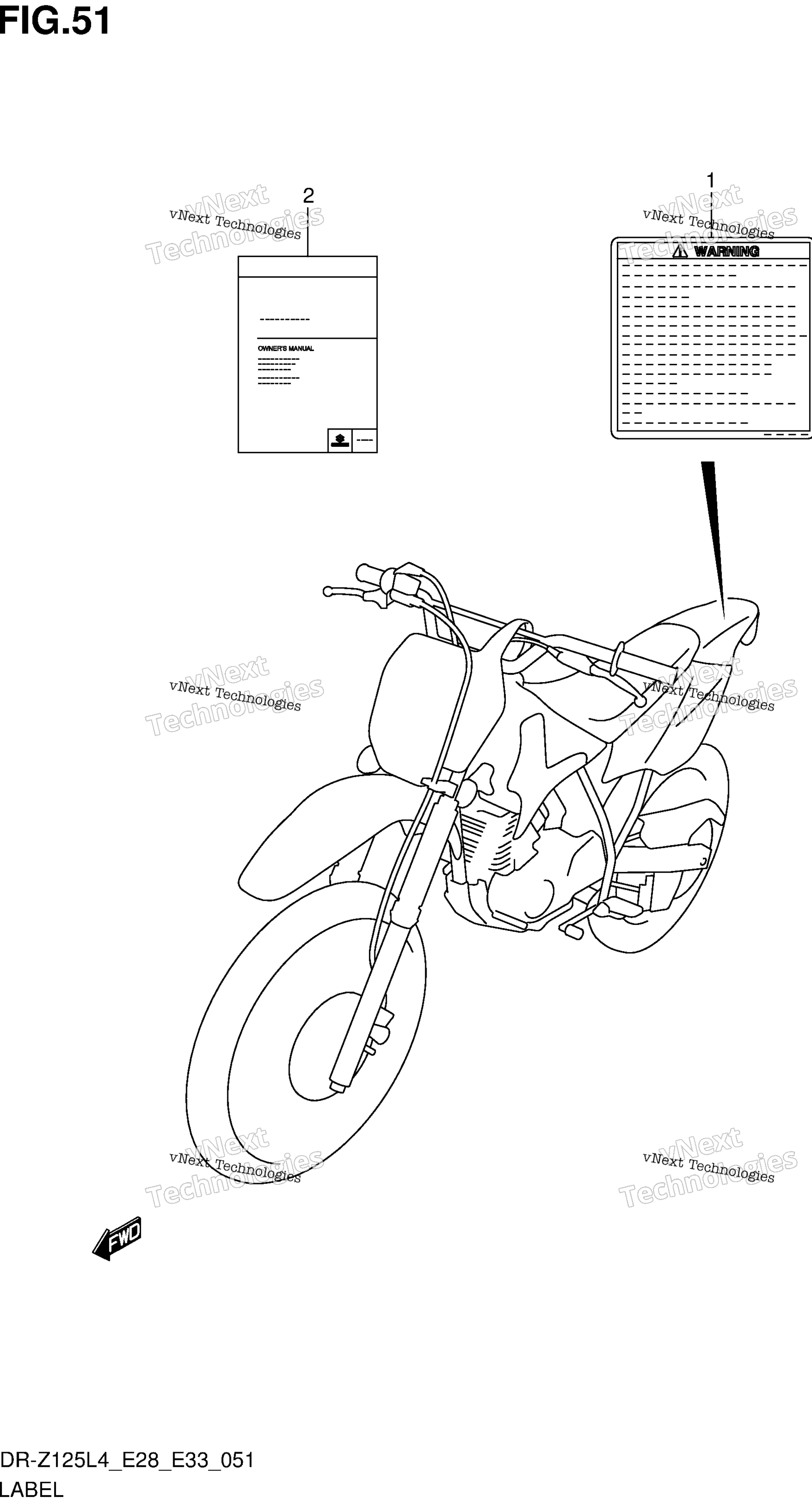 Шильдик (Dr-Z125ll4 E28)