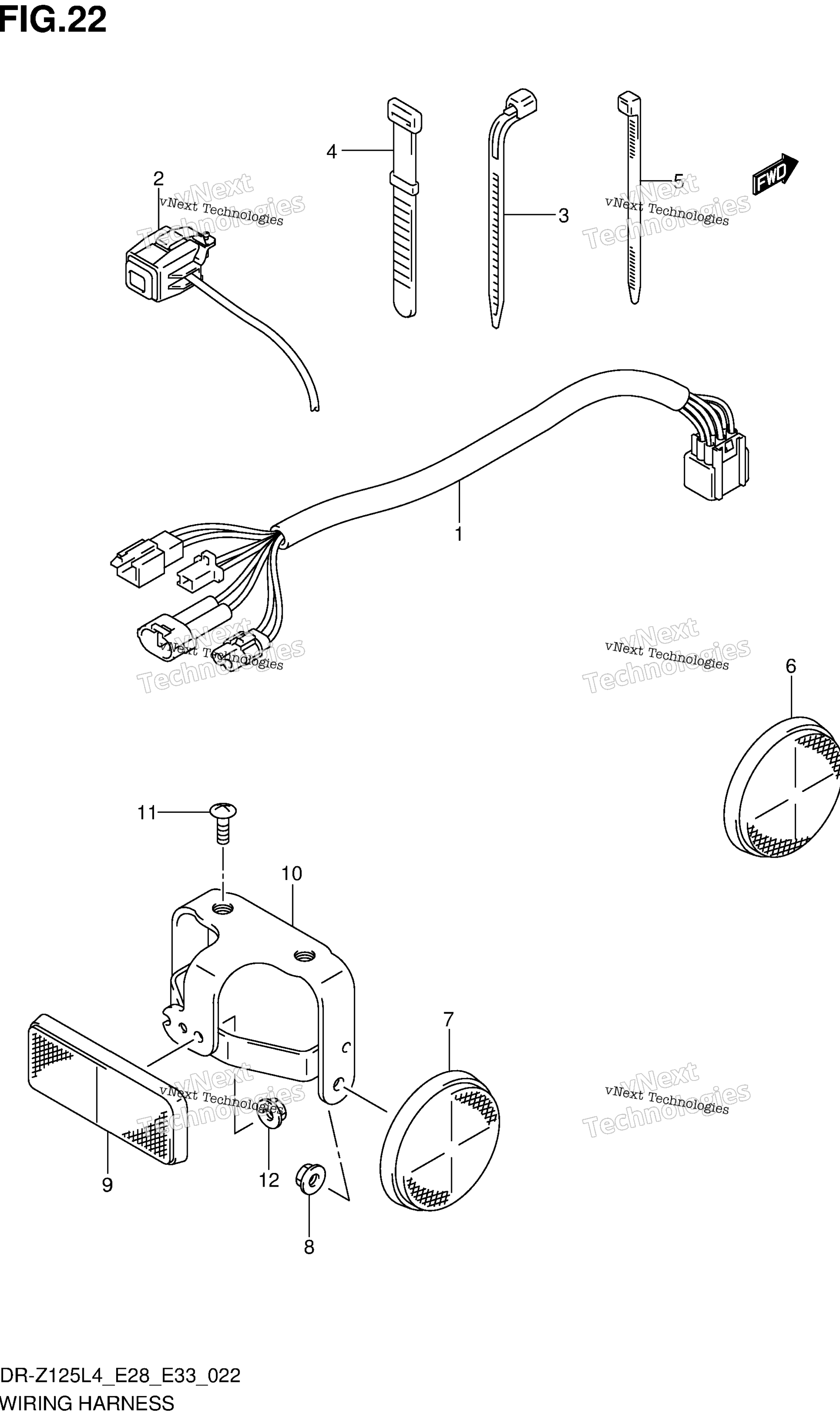 Жгут проводов (Dr-Z125l4 E28)
