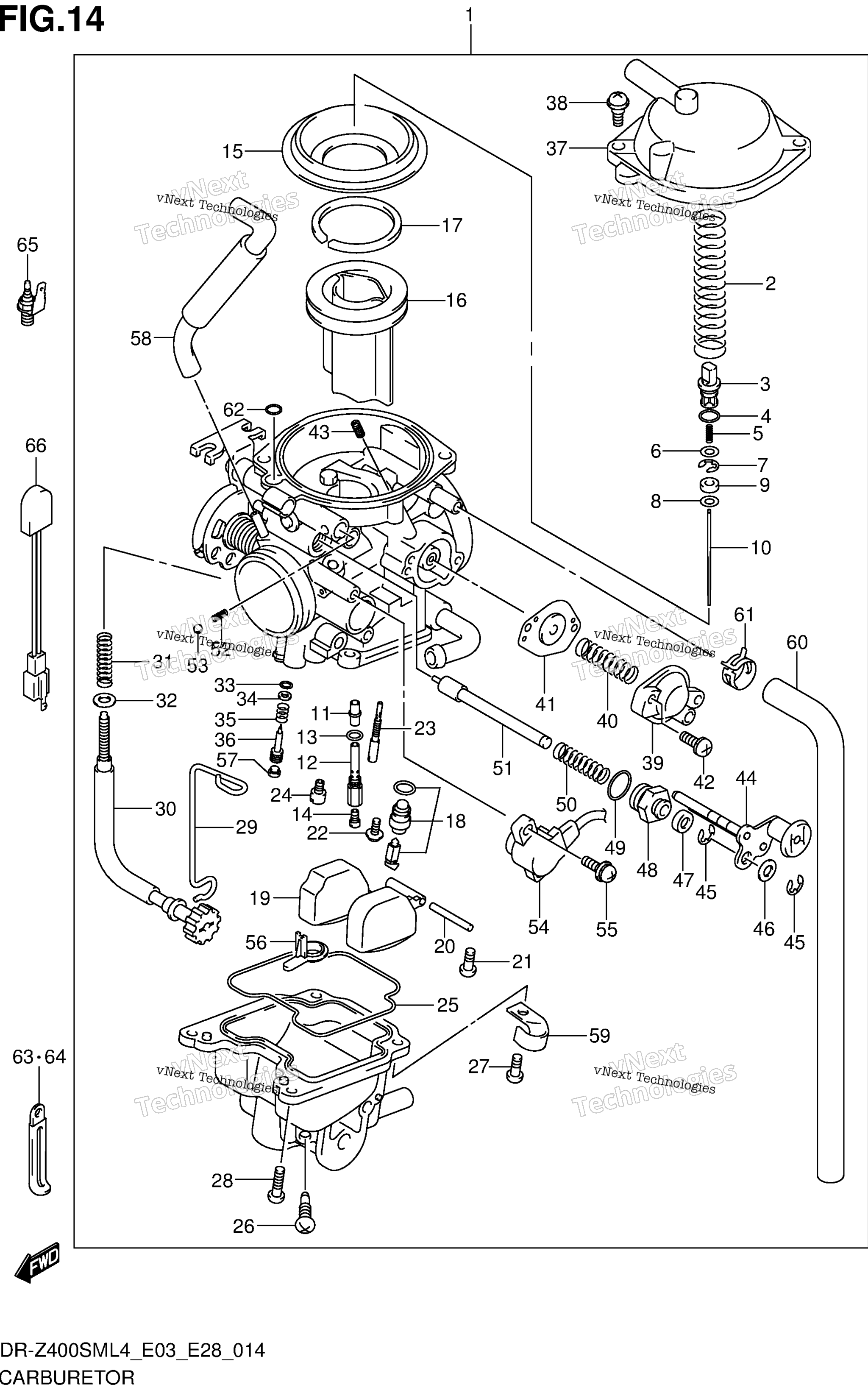 Карбюратор (Dr-Z400sml4 E33)