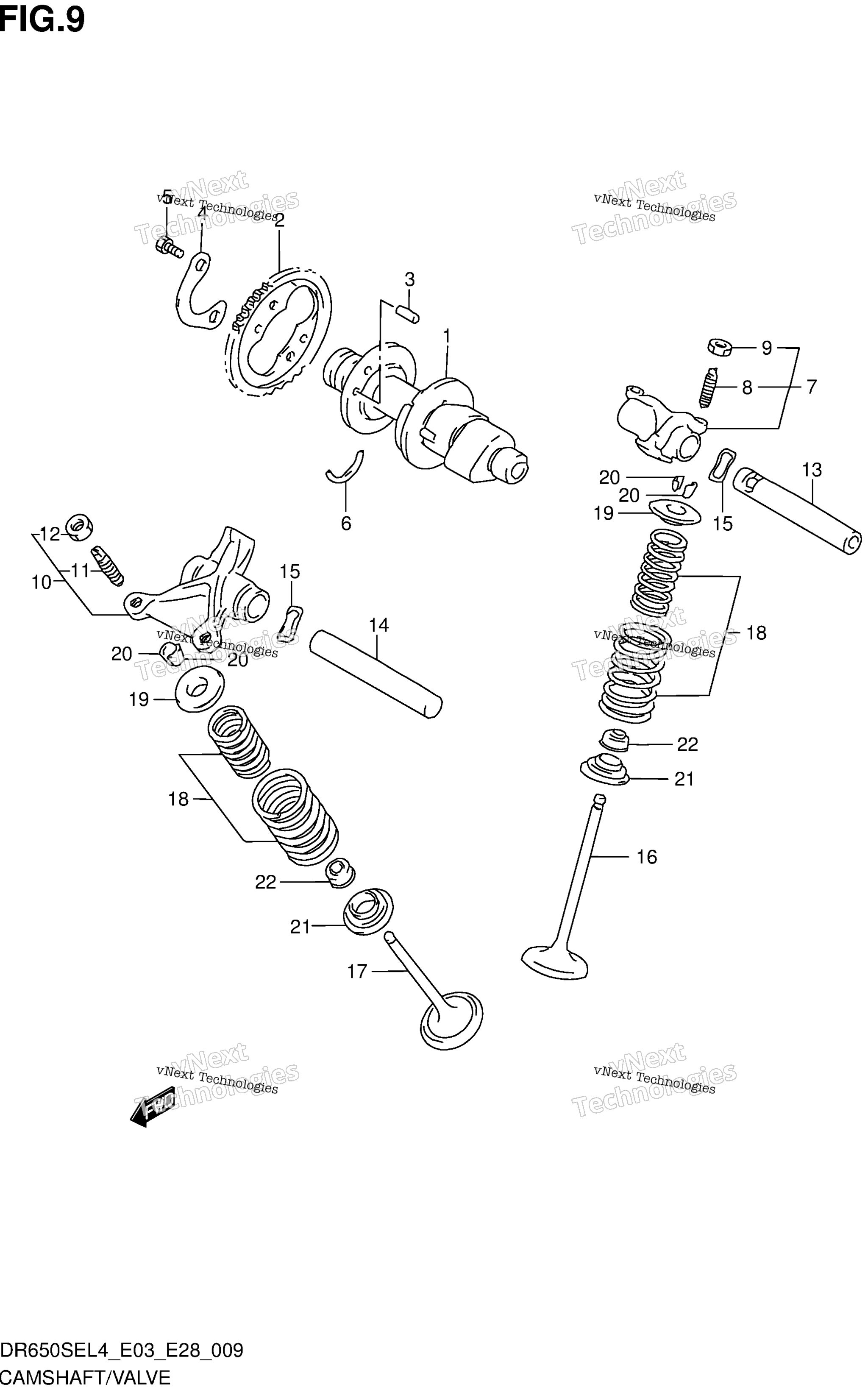 Camshaft / клапан