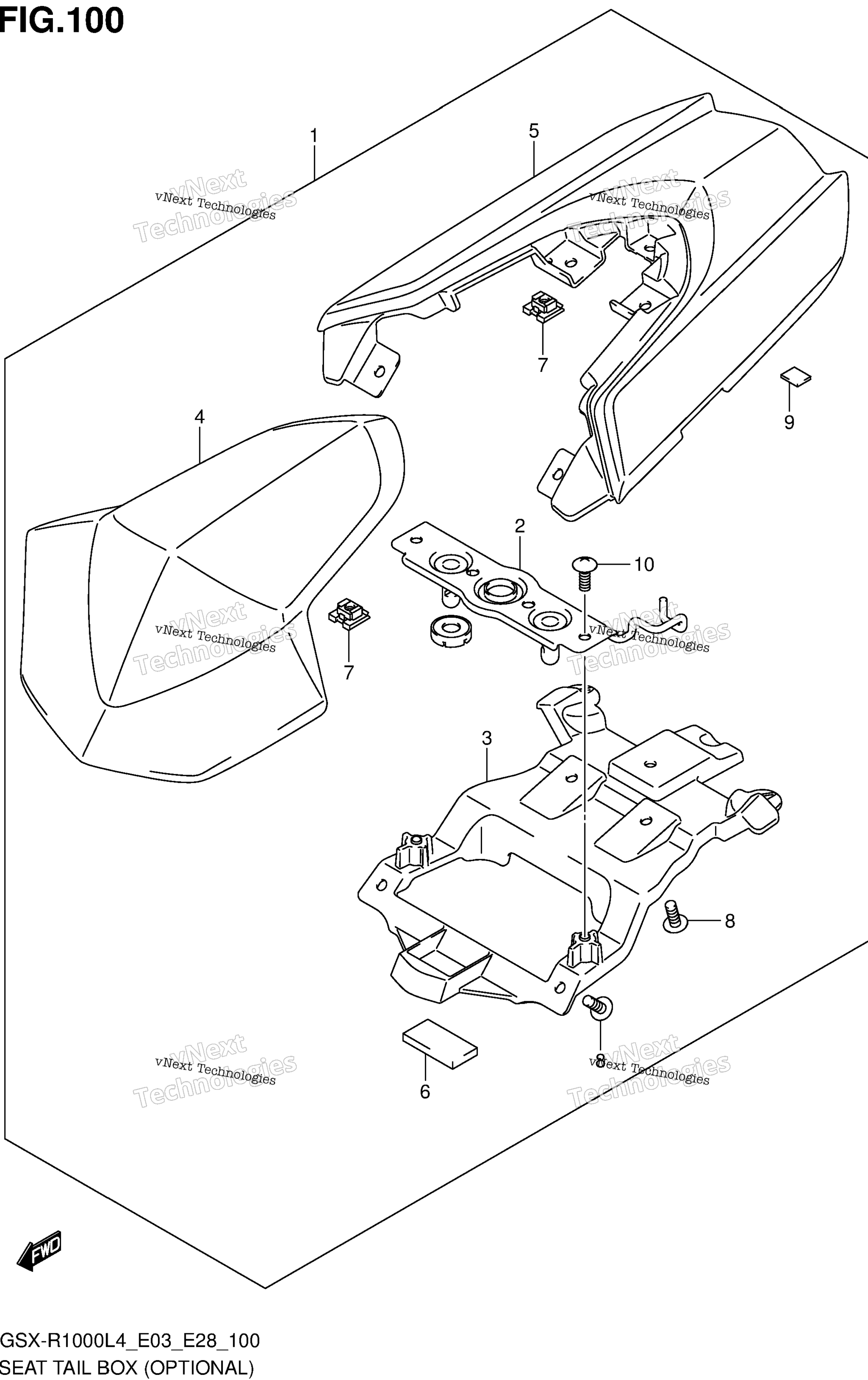 сиденье Tail Box (Optional)