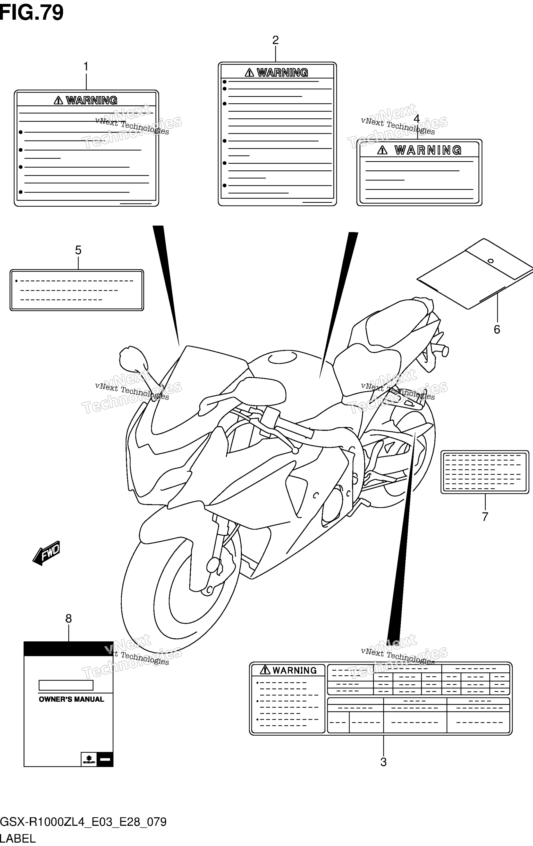 Шильдик (Gsx-R1000zl4 E03)