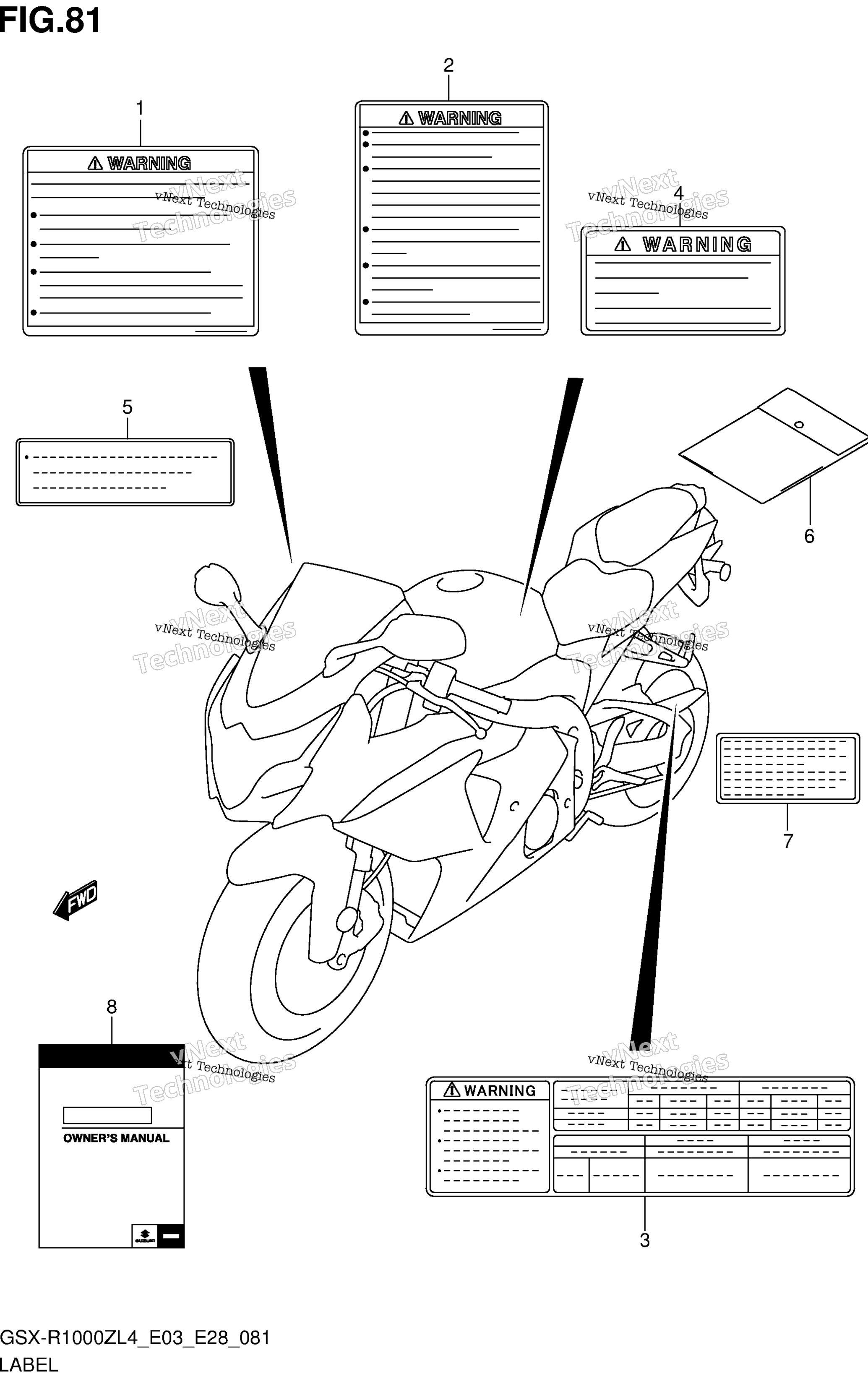 Шильдик (Gsx-R1000zl4 E33)
