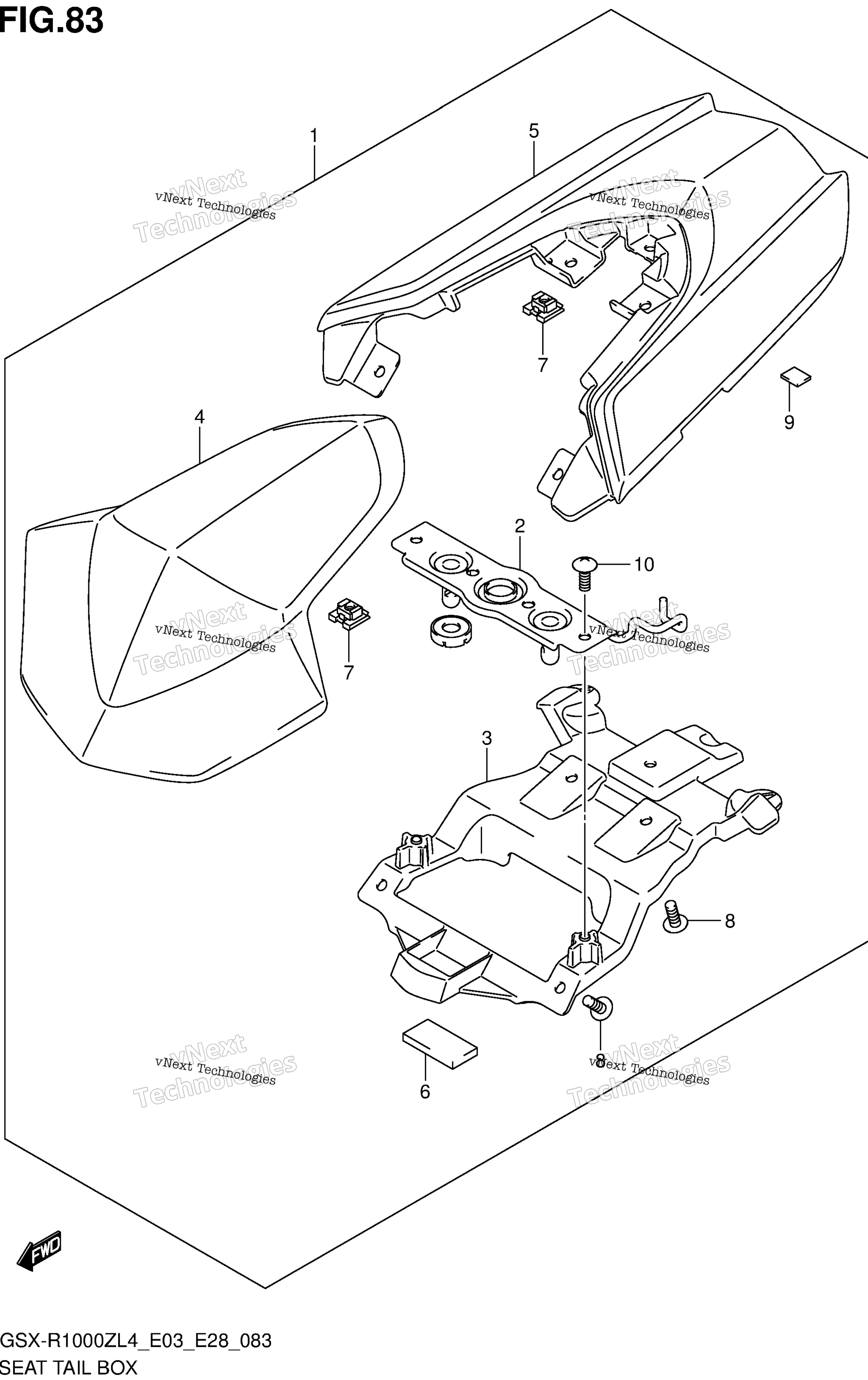 сиденье Tail Box