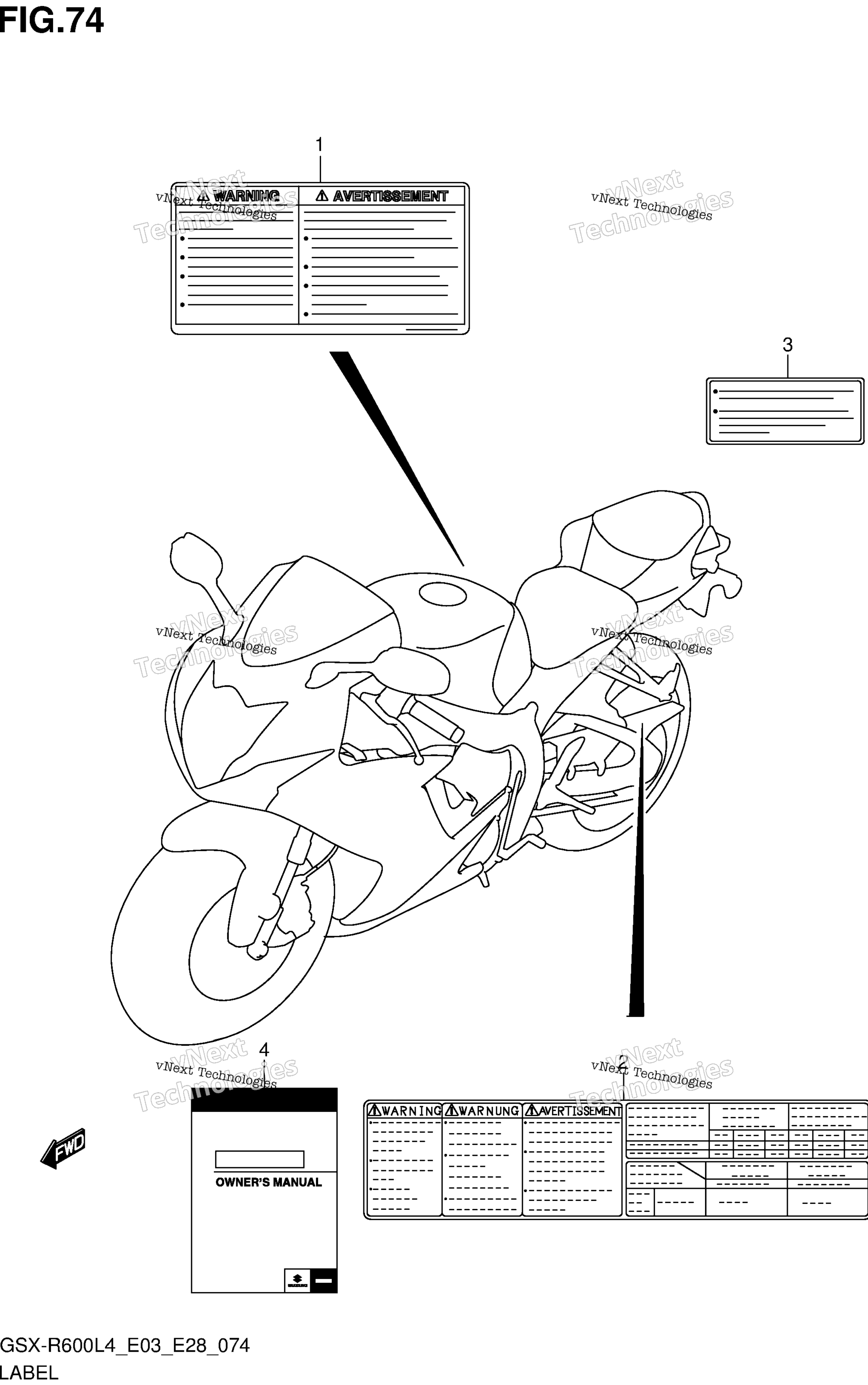 Шильдик (Gsx-R600l4 E28)