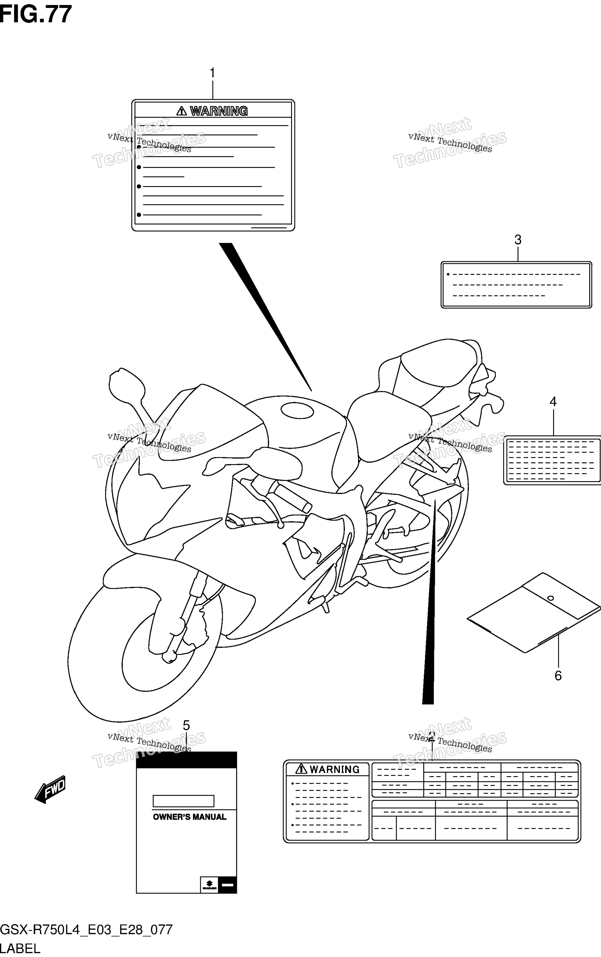 Шильдик (Gsx-R750l4 E03)