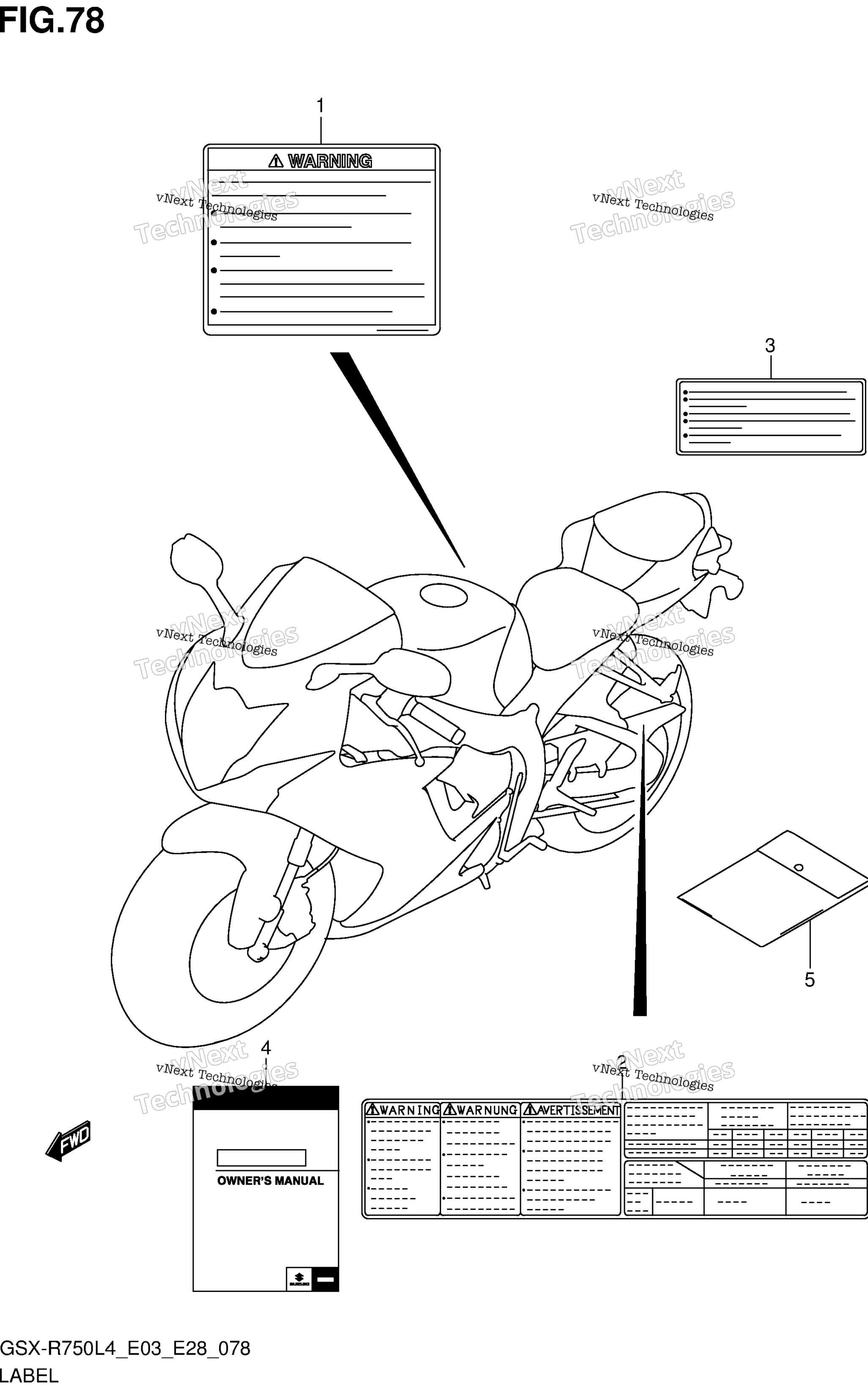 Шильдик (Gsx-R750l4 E28)