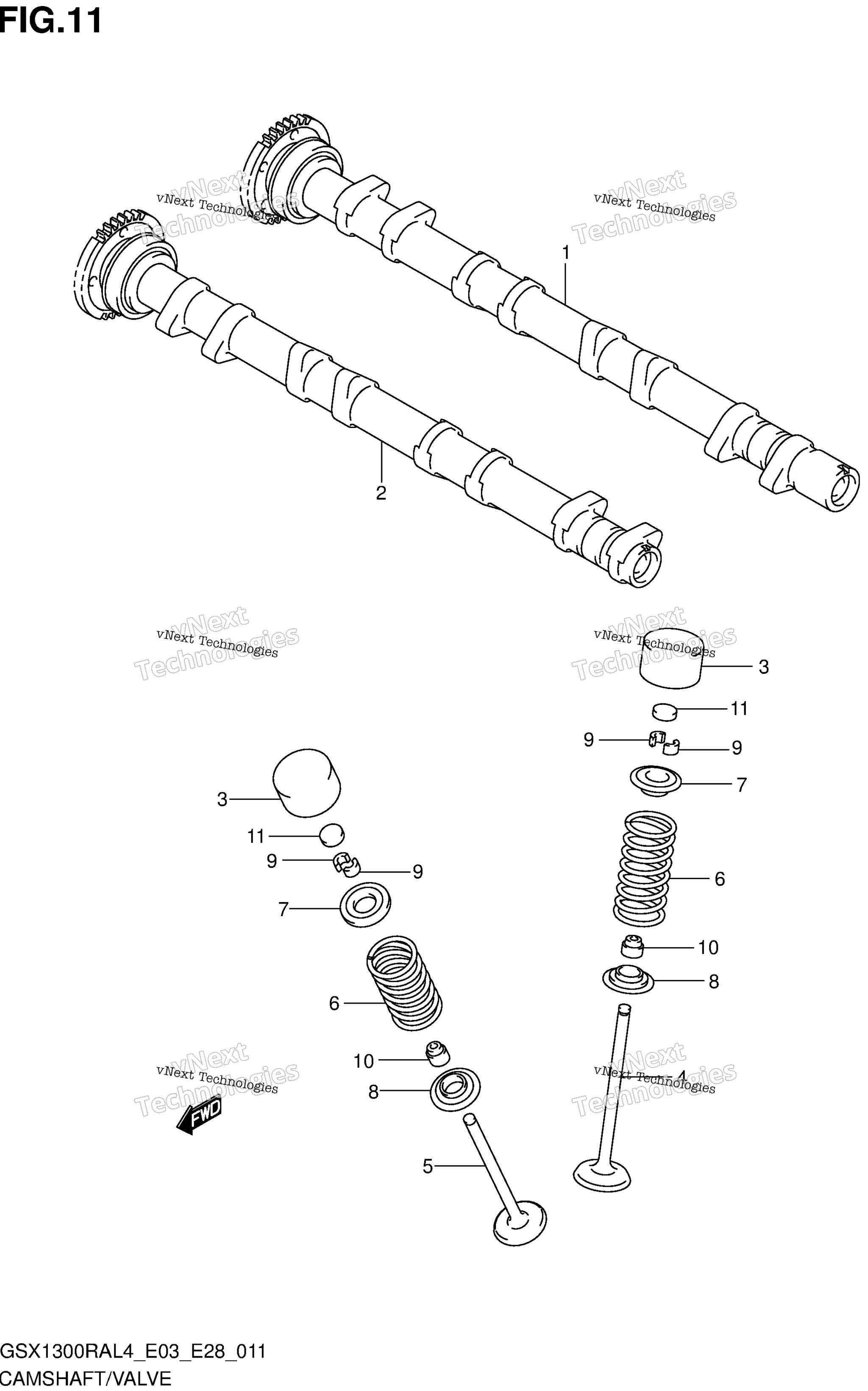 Camshaft / клапан