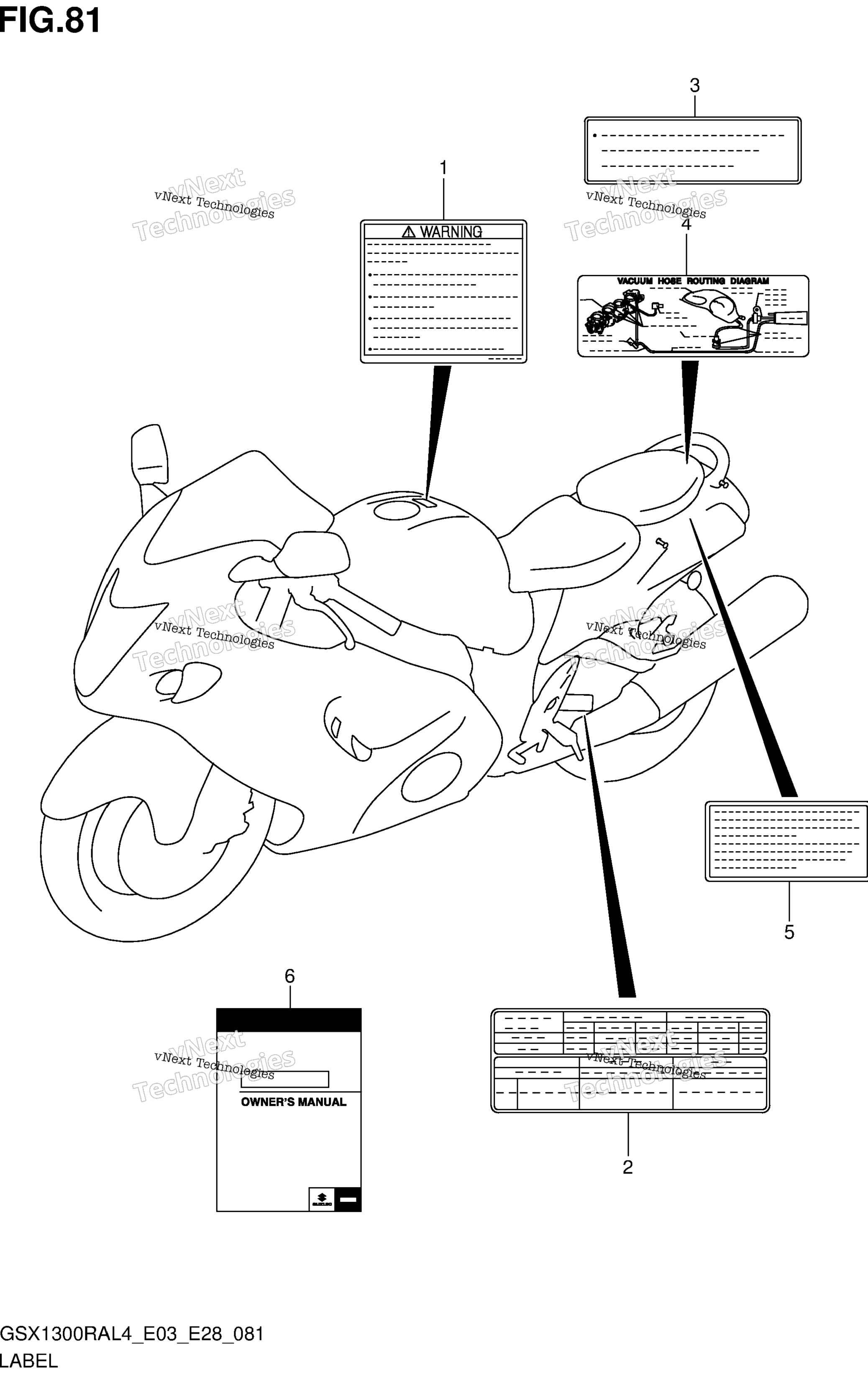 Шильдик (Gsx1300ral4 E33)