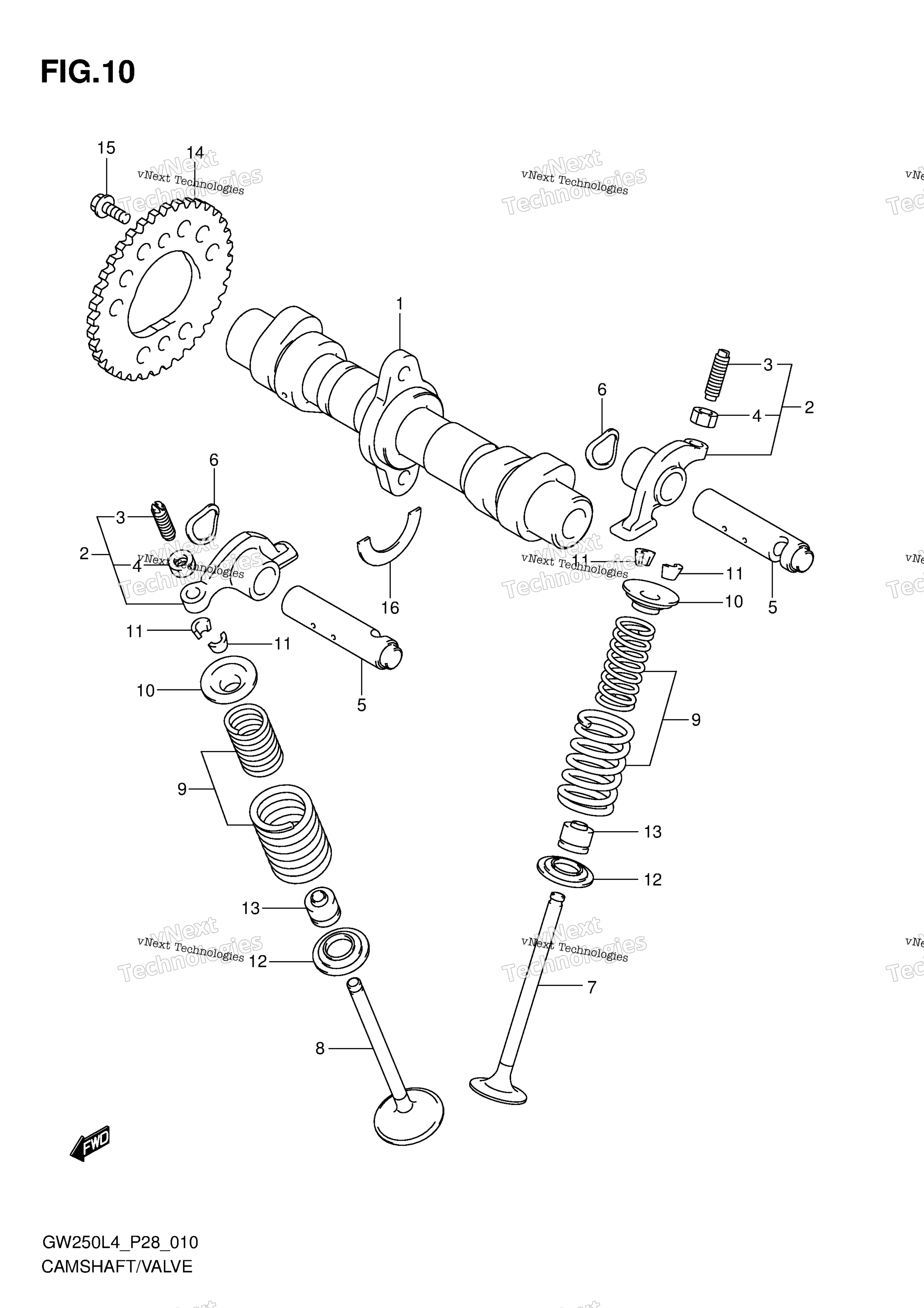 Camshaft / клапан