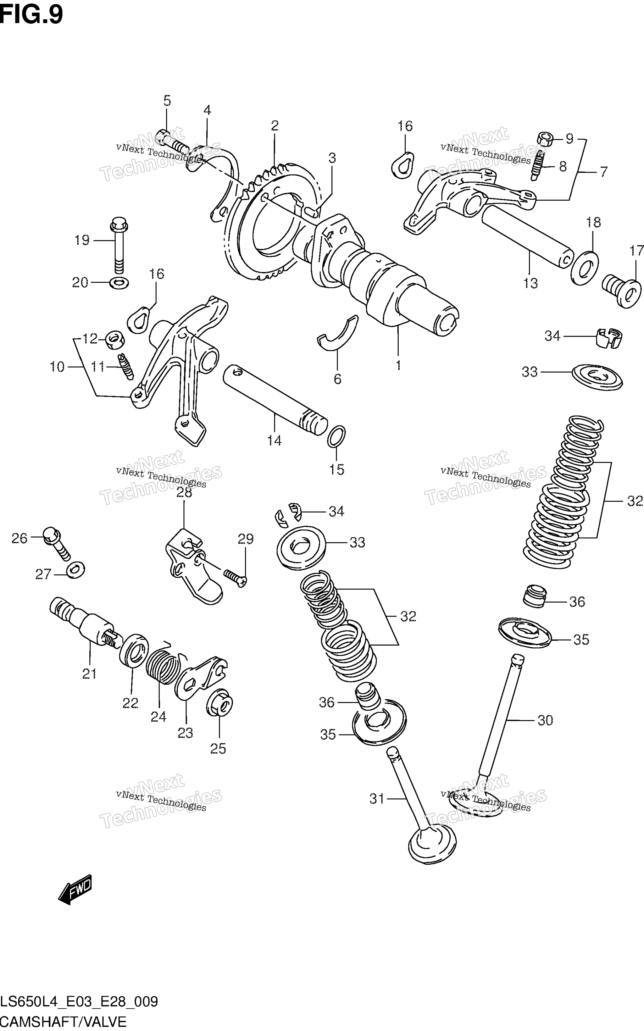 Camshaft / клапан