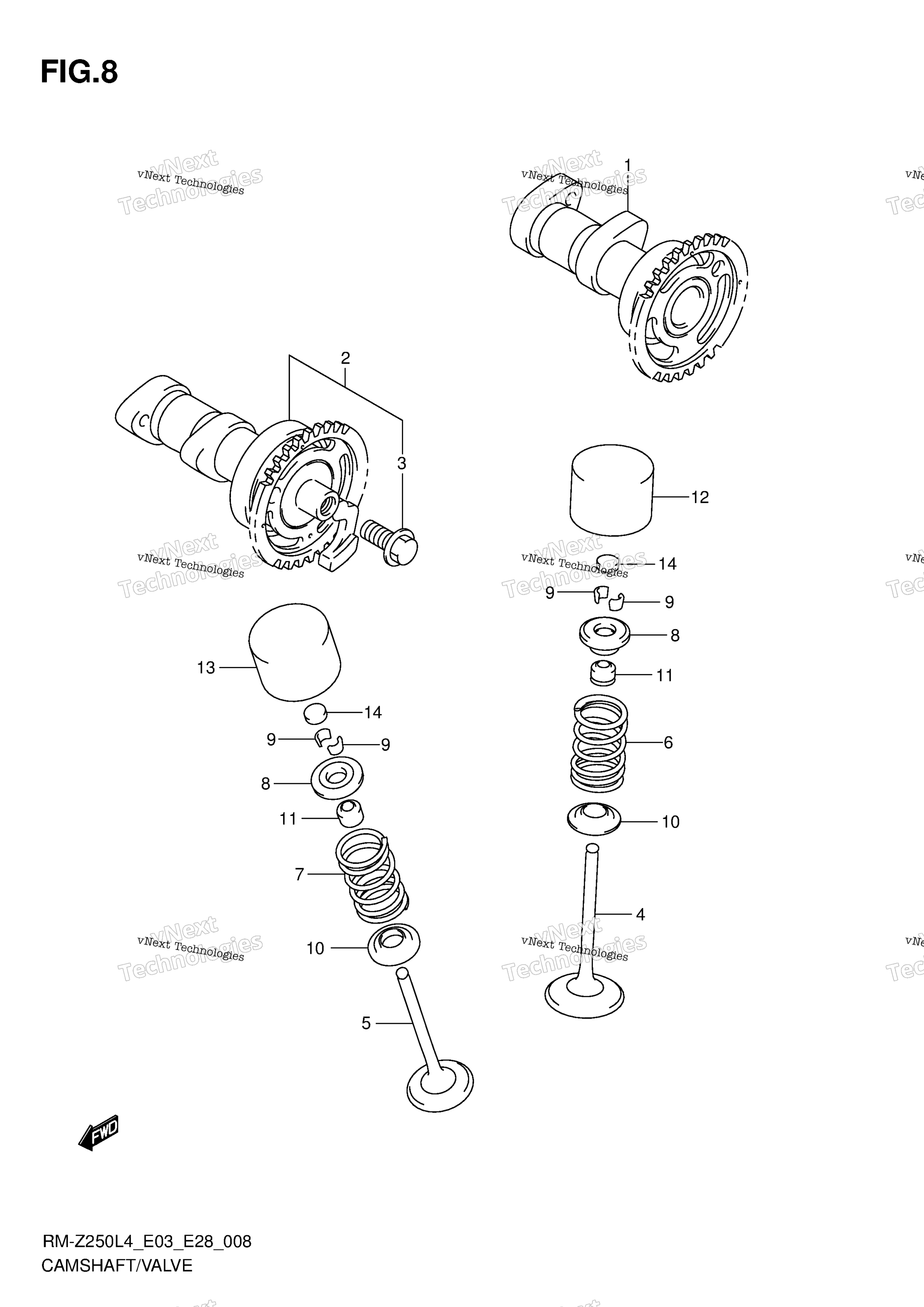 Camshaft / клапан