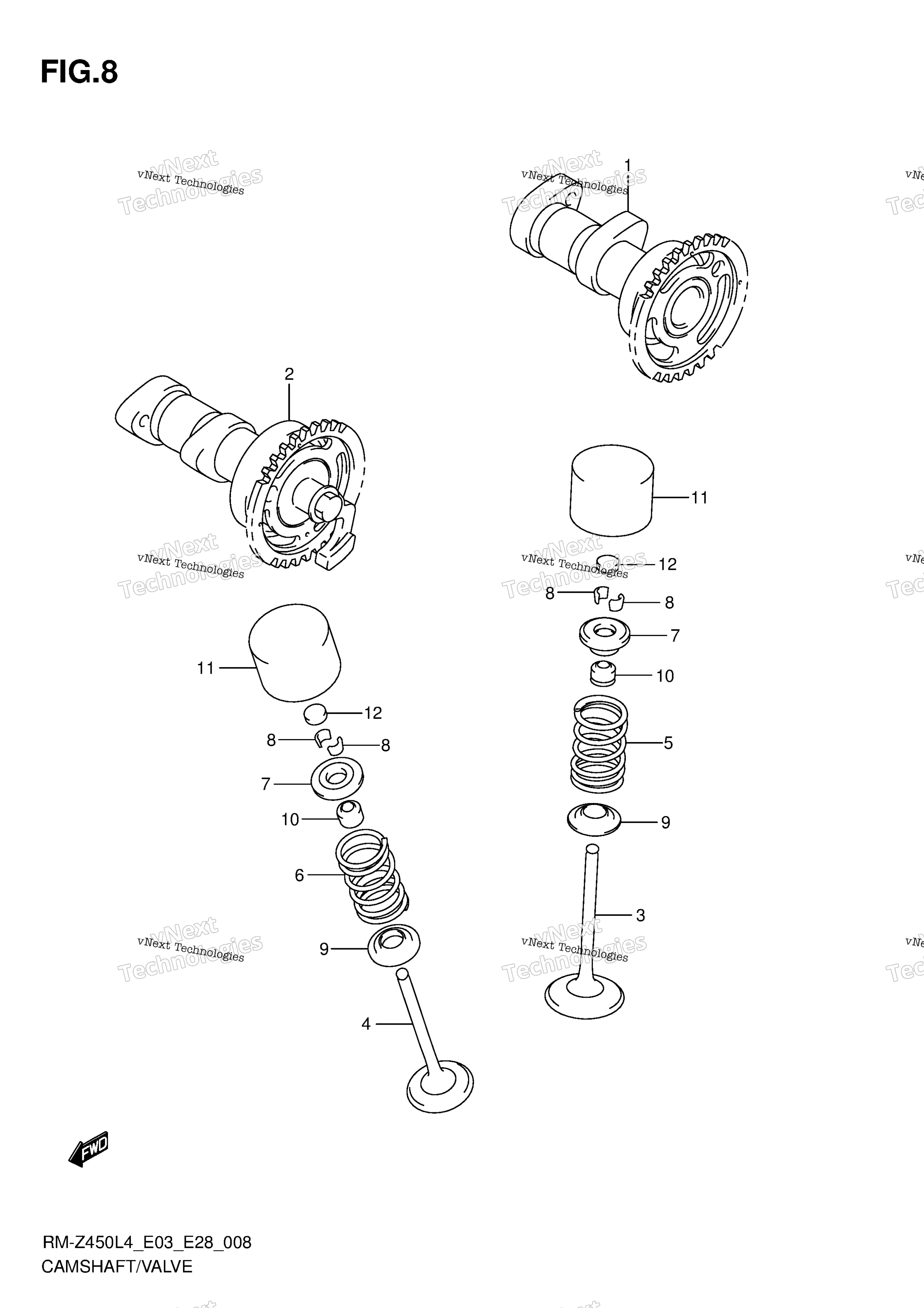 Camshaft / клапан
