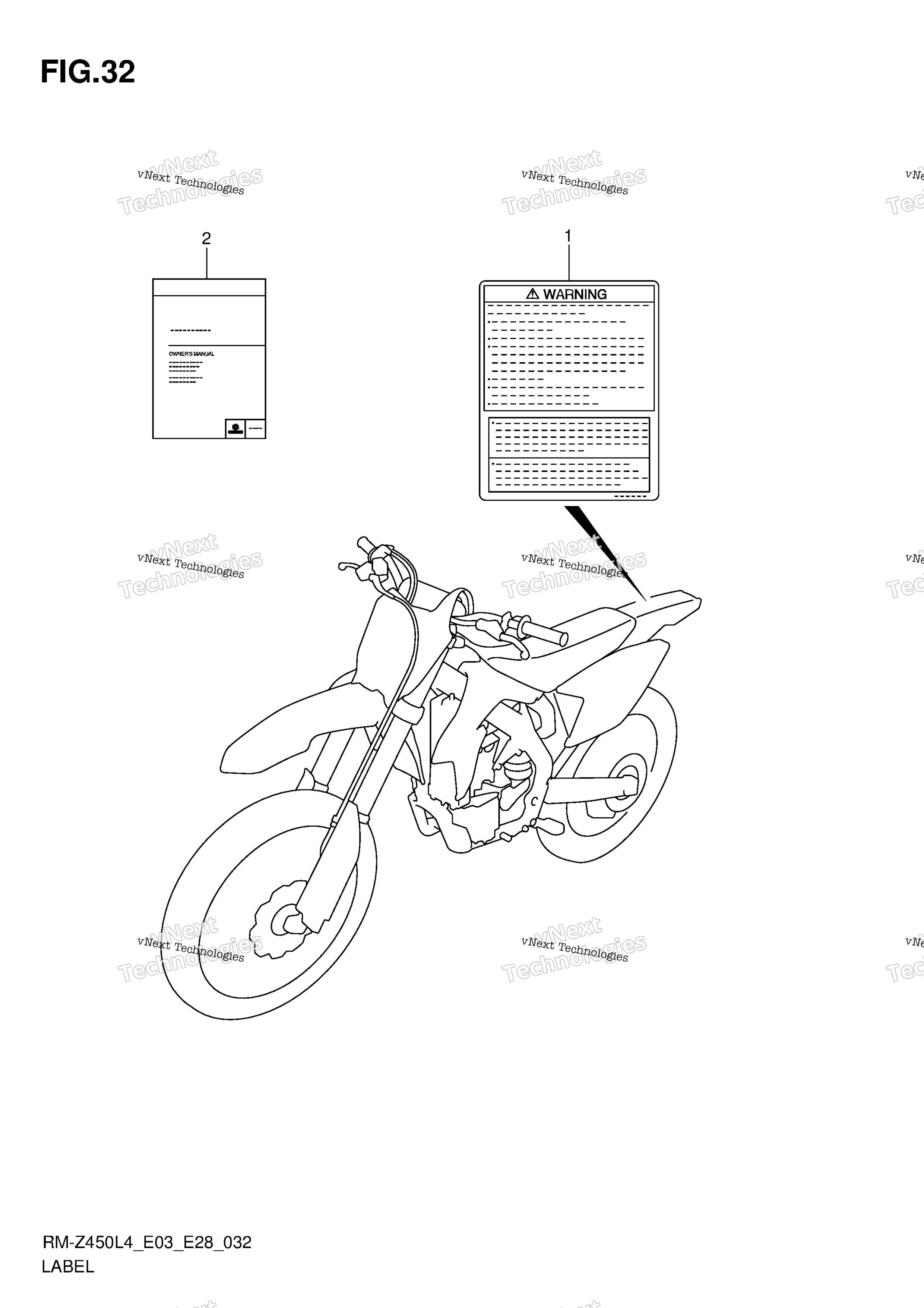 Шильдик (Rm-Z450l4 E03)