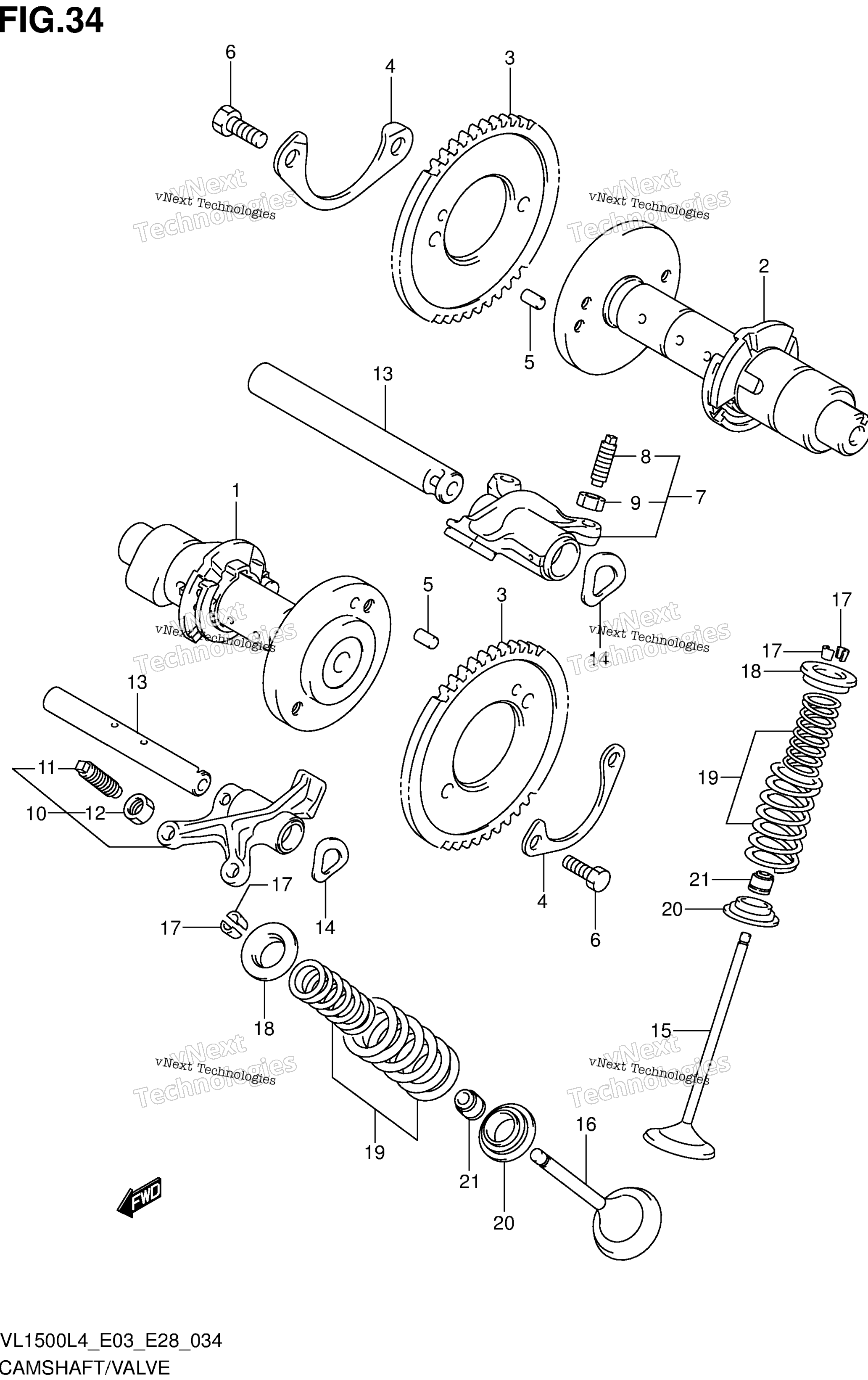 Camshaft / клапан