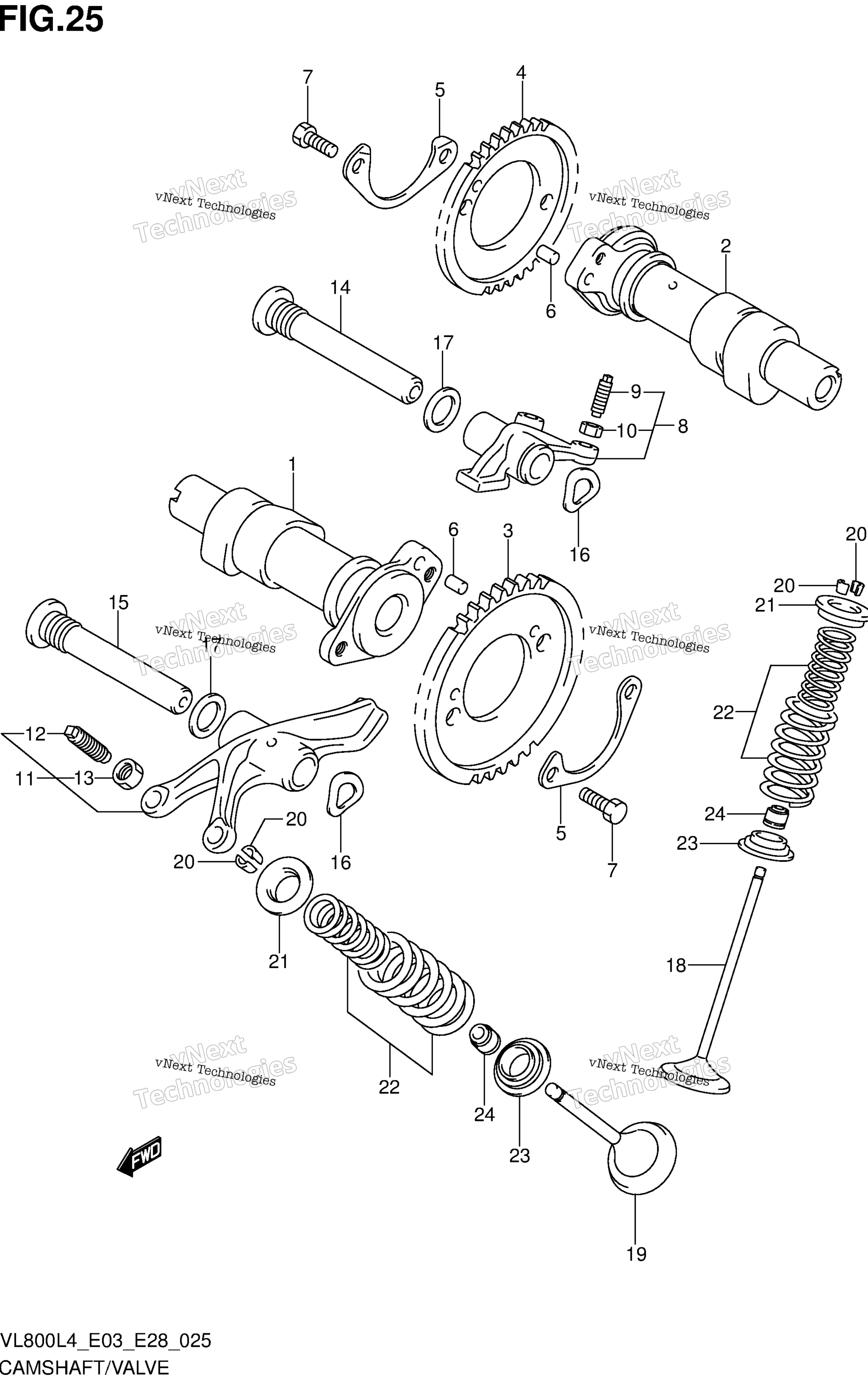 Camshaft / клапан