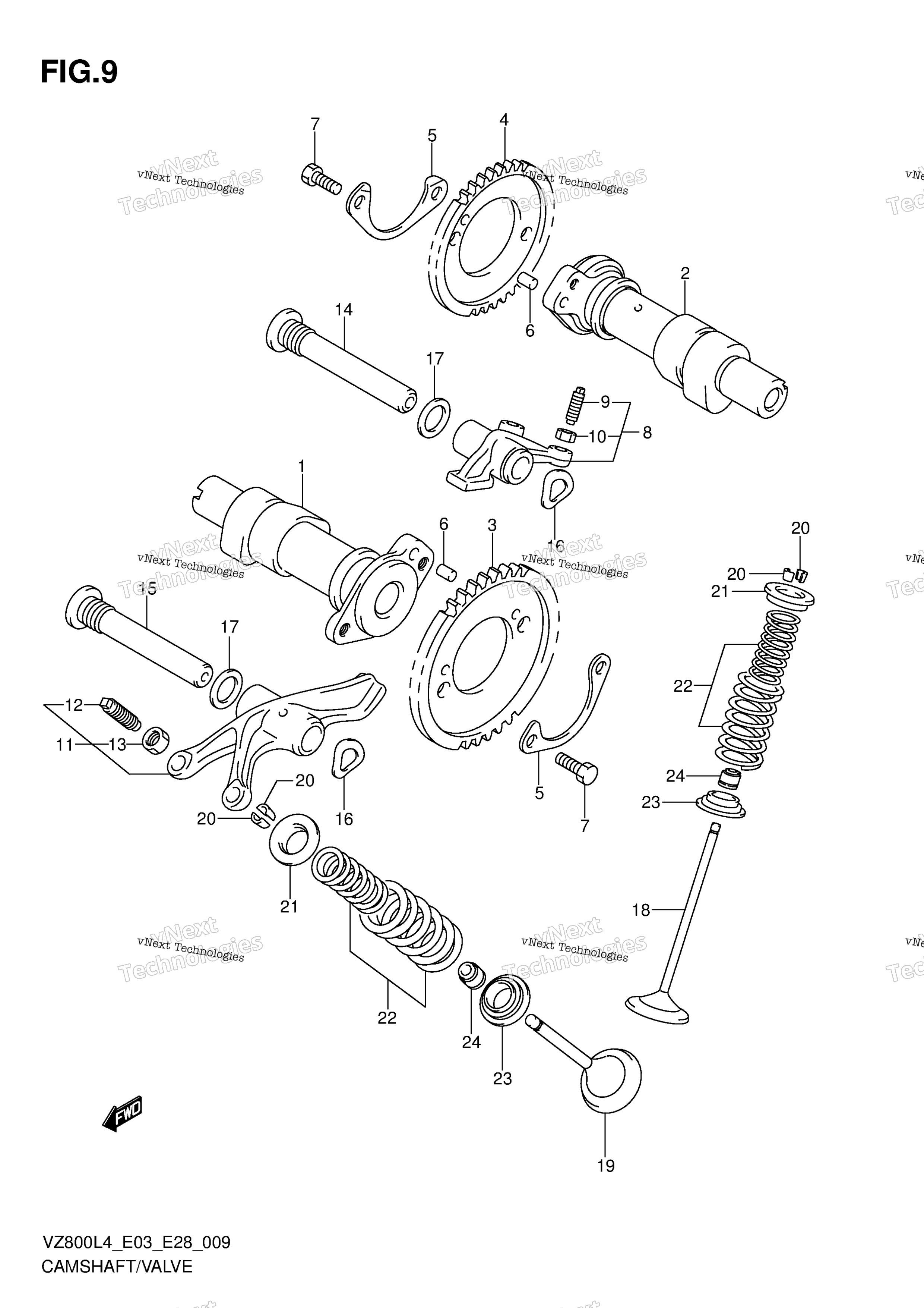 Camshaft / клапан