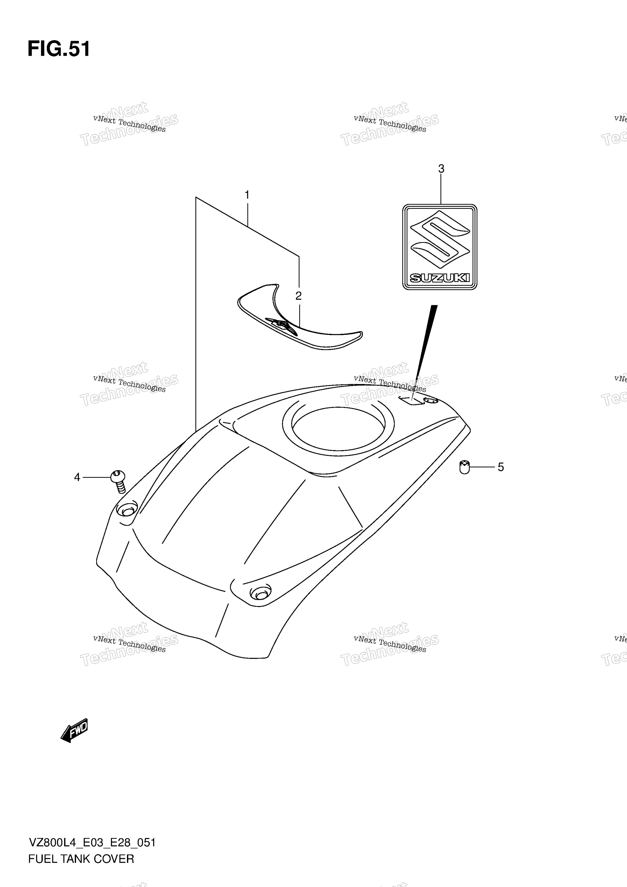 Топливная система Tank Cover