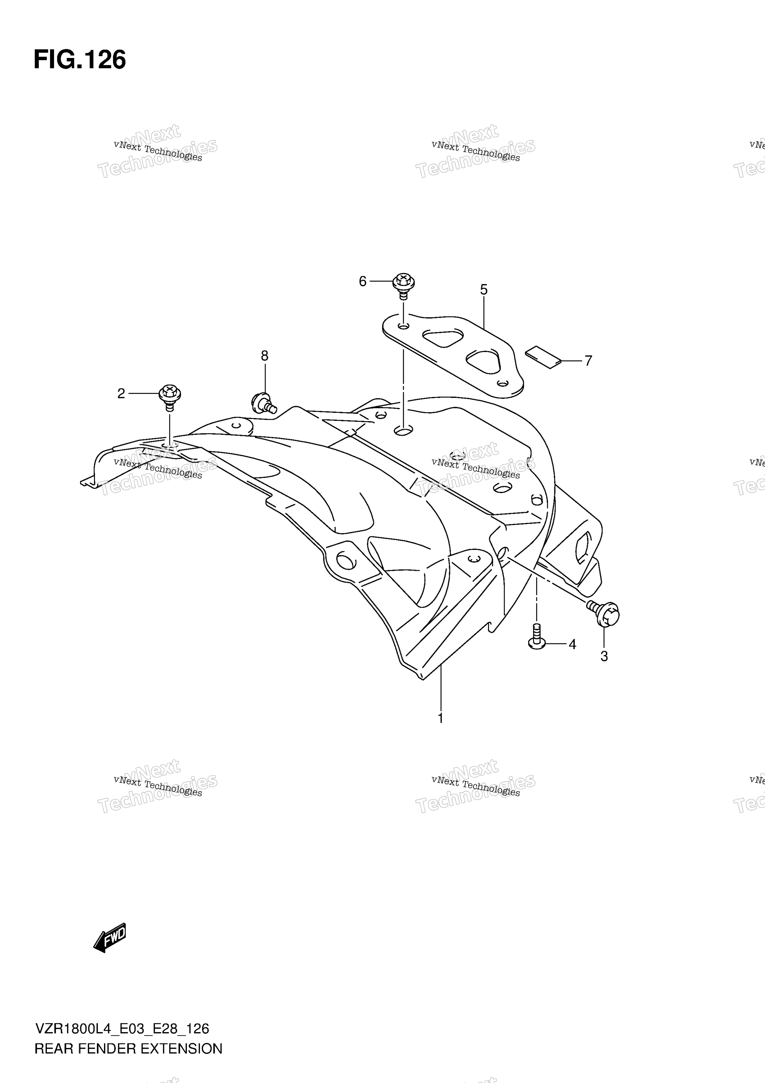 Задняя часть Fender Extension