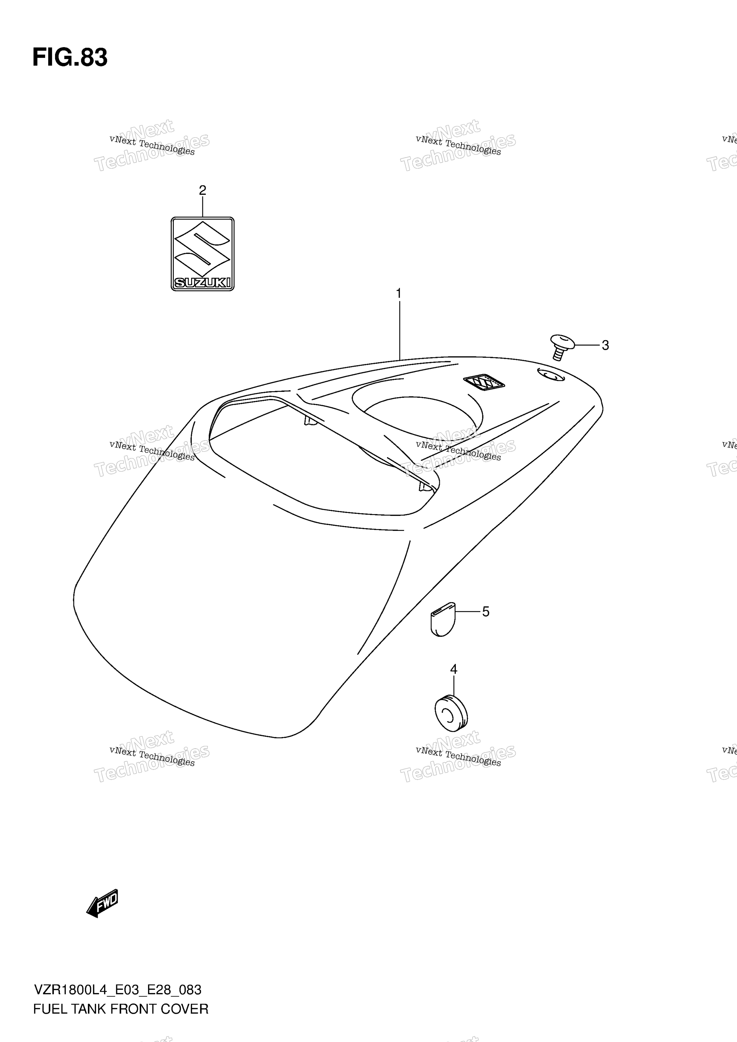 Топливная система Tank Front Cover