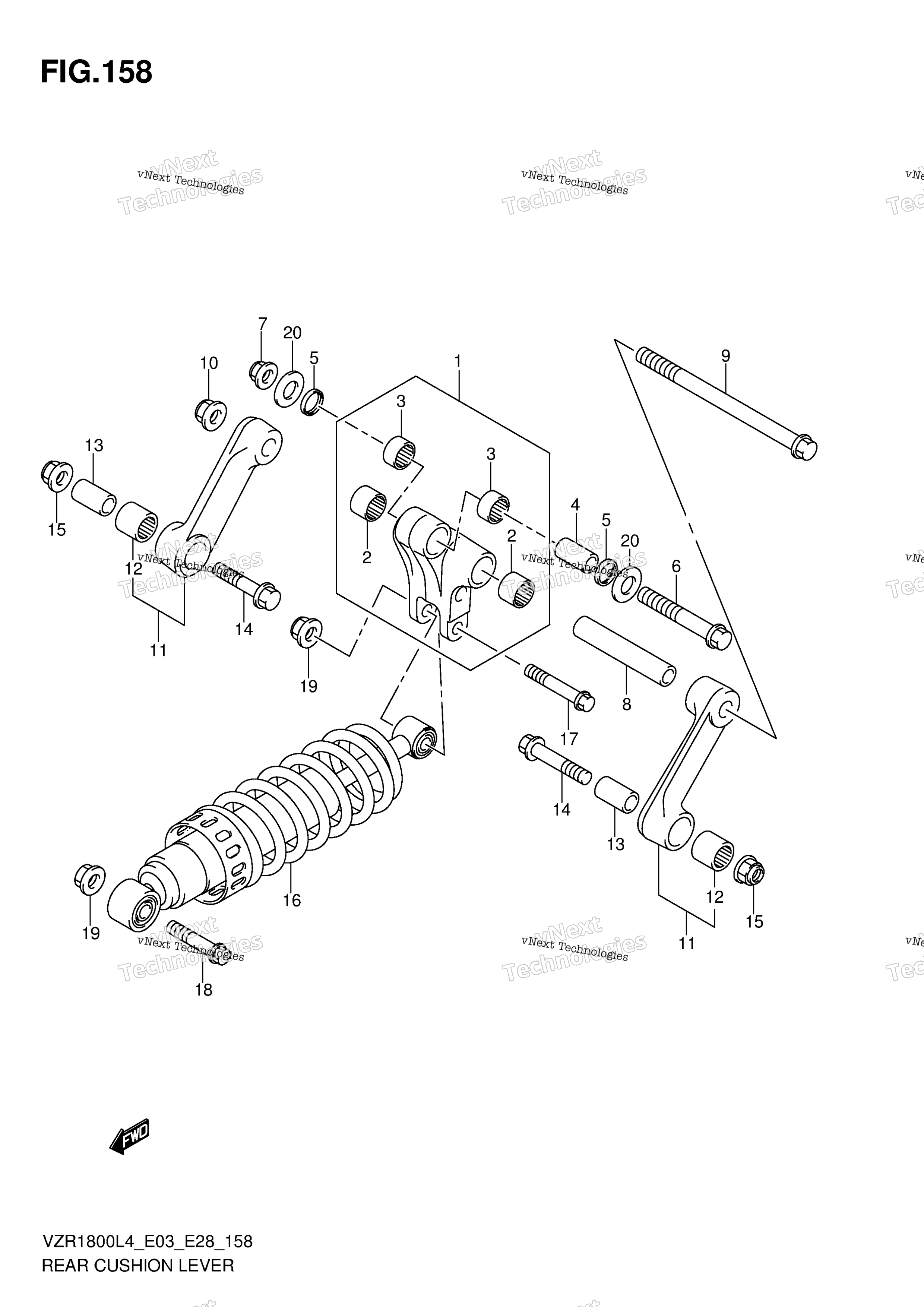 Рычаг заднего амортизатора (Vzr1800l4 E28)