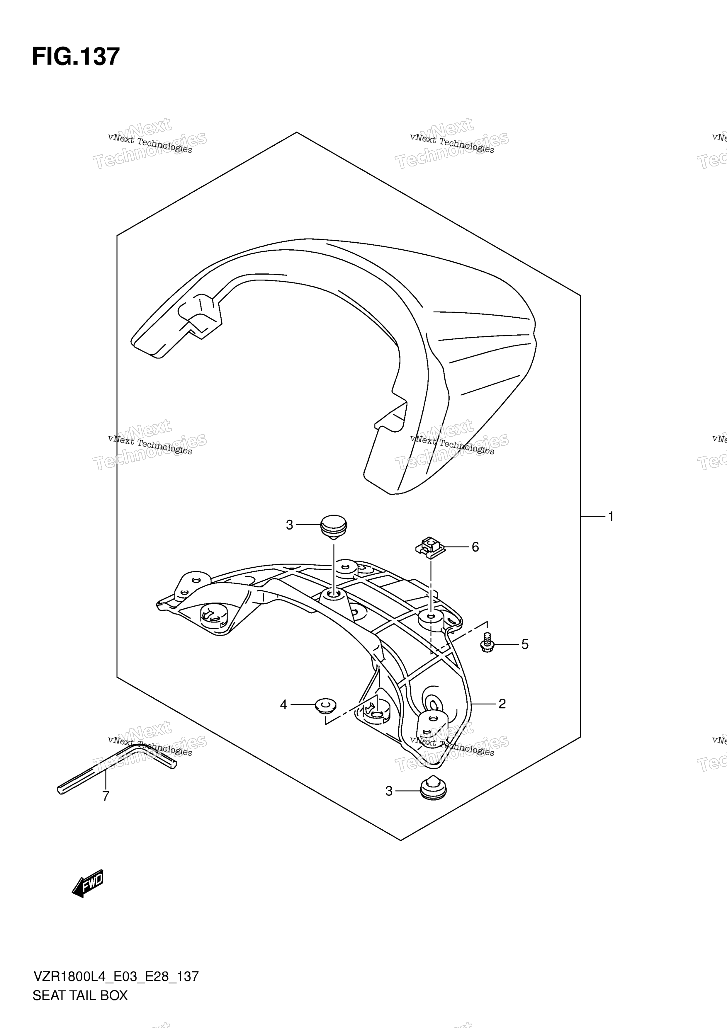сиденье Tail Box (Vzr1800zl4 E03)