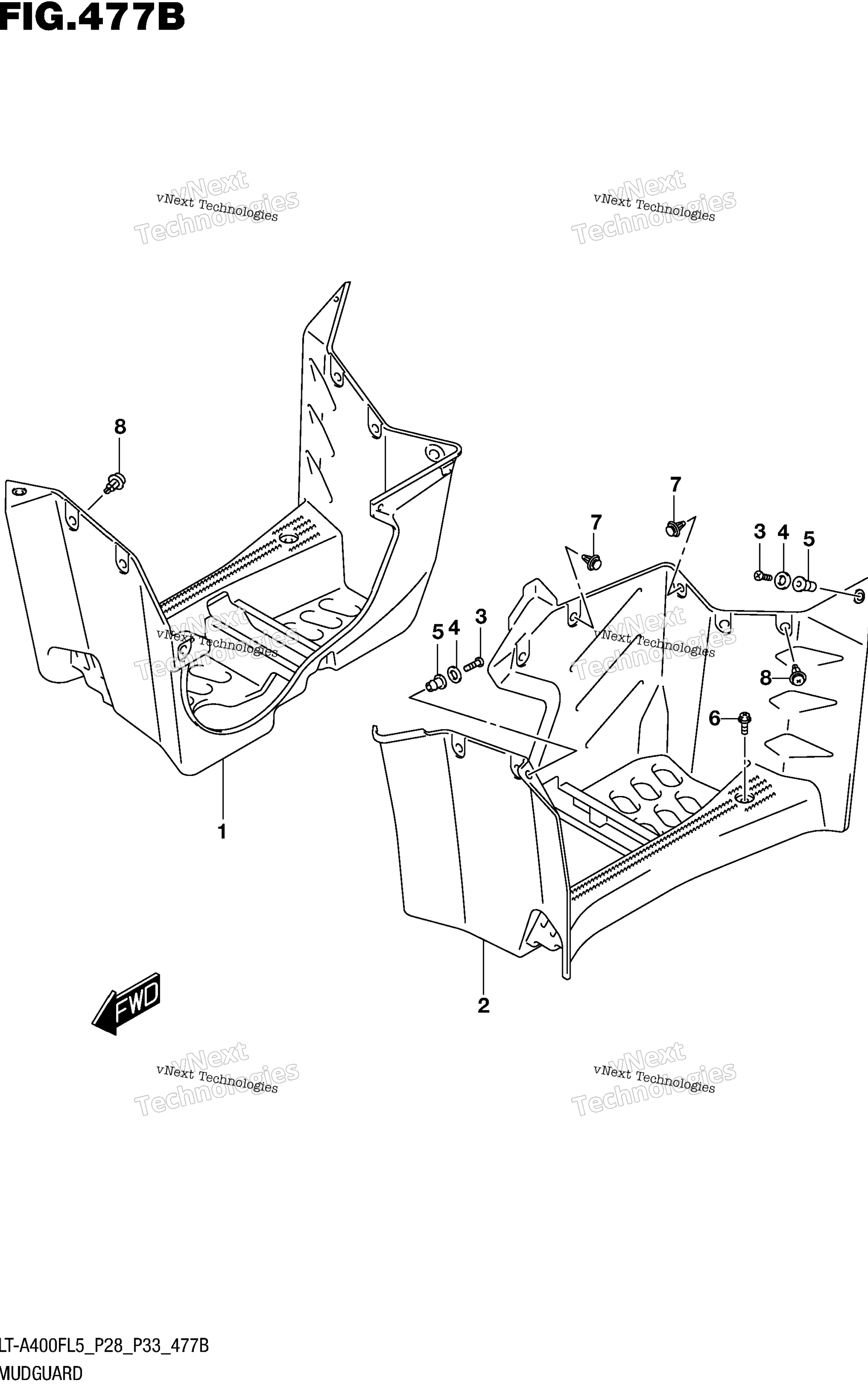 Mudguard (Lt A400fl5 P33)