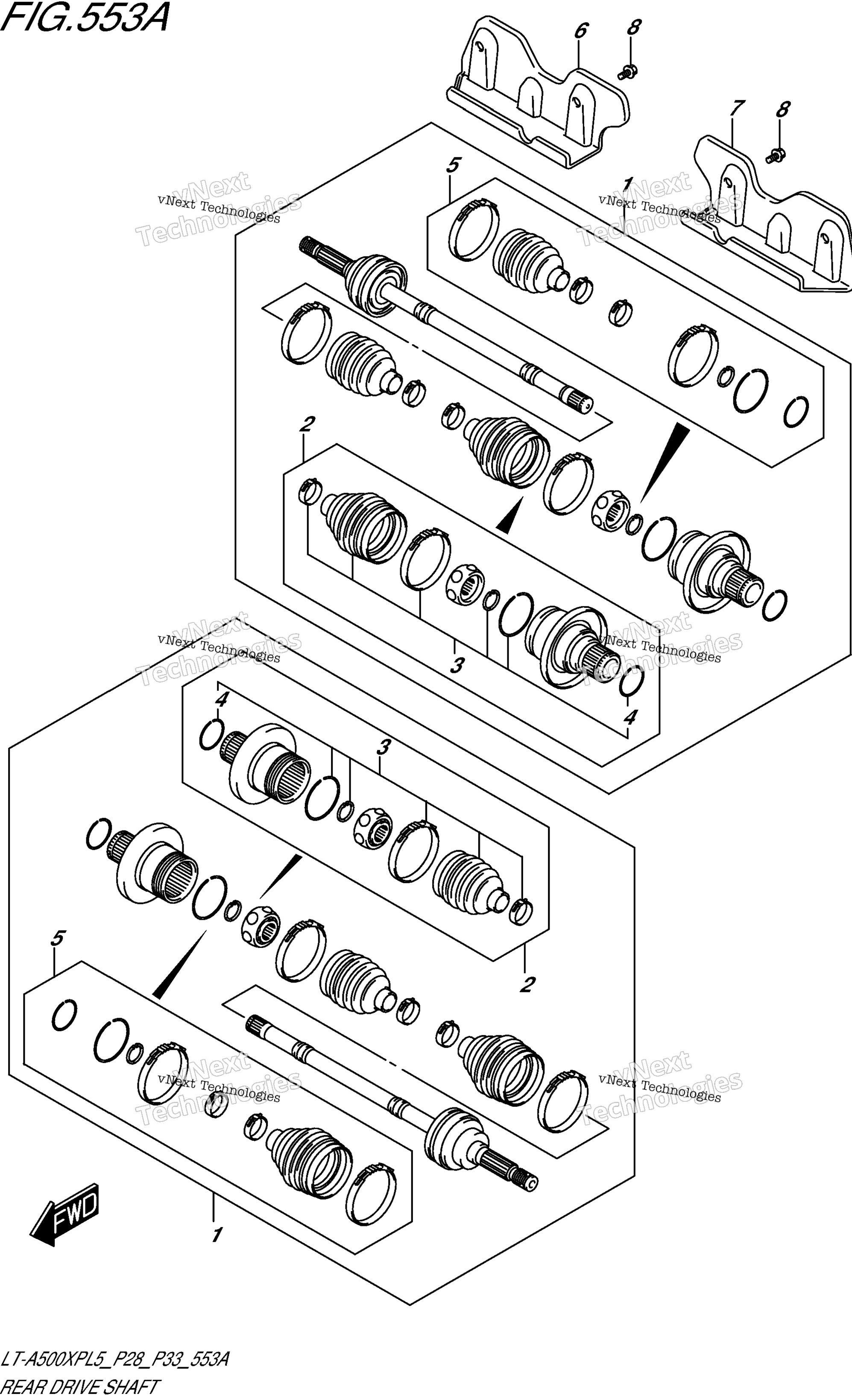 Задняя часть Drive Shaft