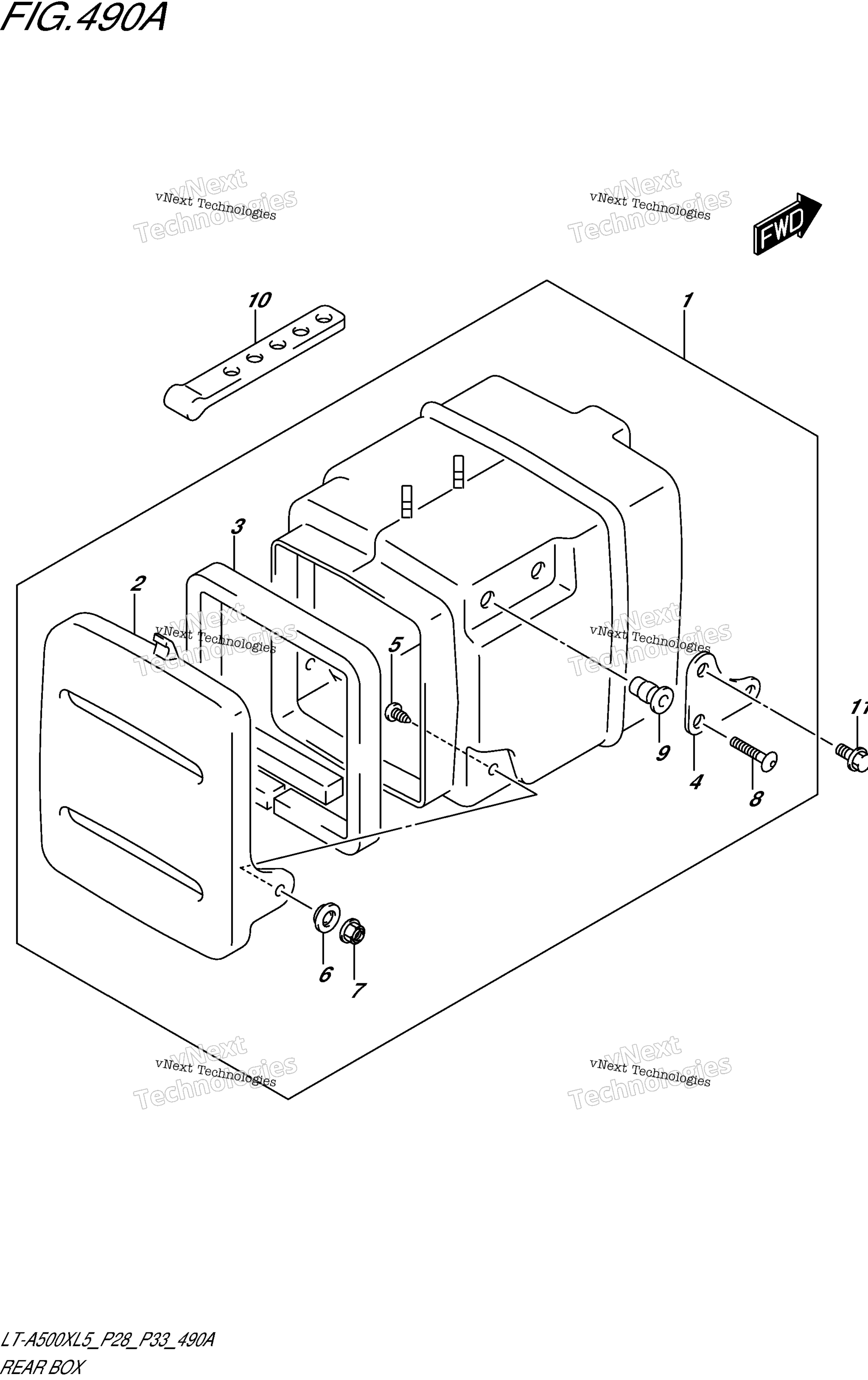 задний Box
