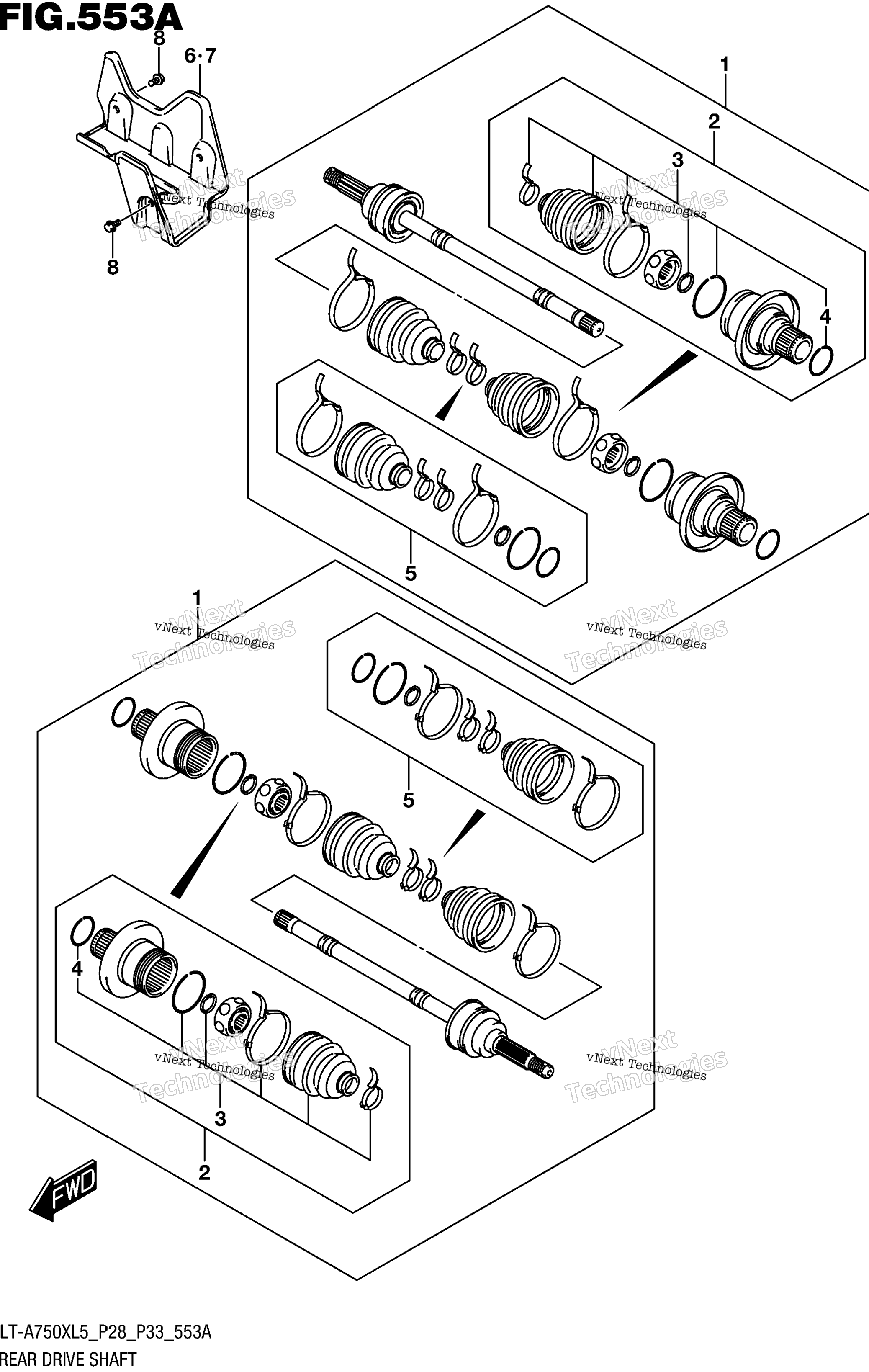 Задняя часть Drive Shaft