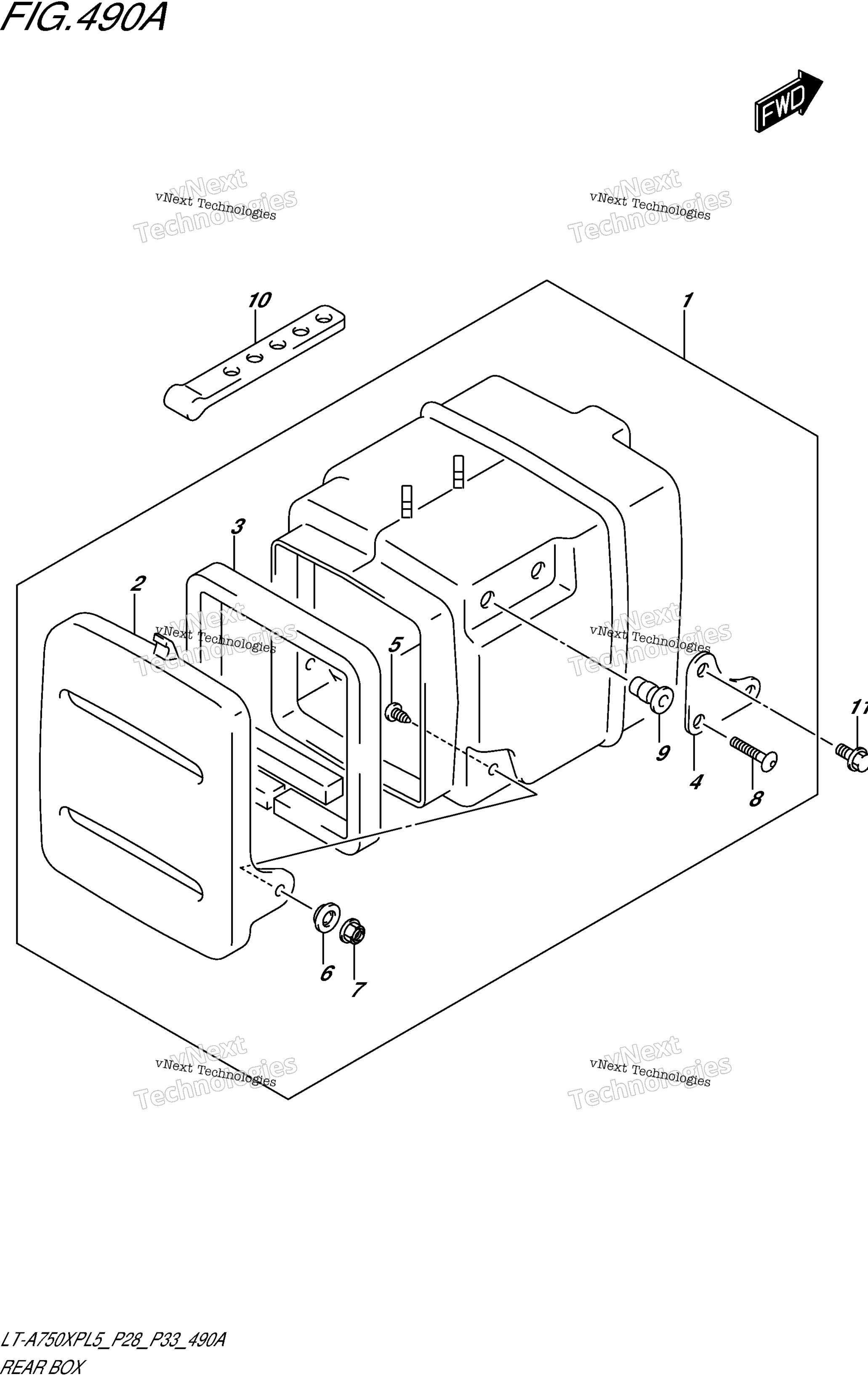 задний Box