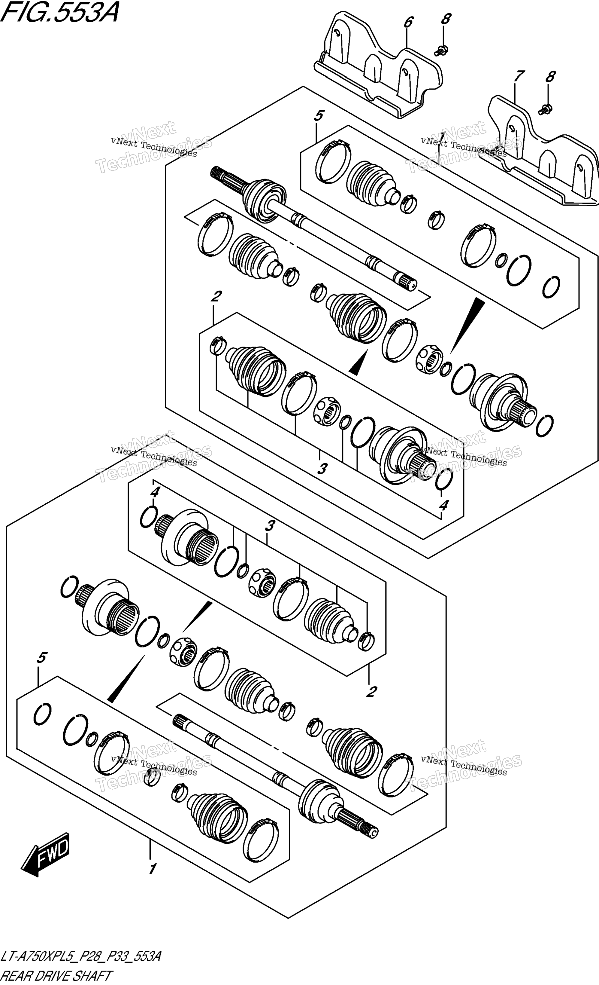 Задняя часть Drive Shaft