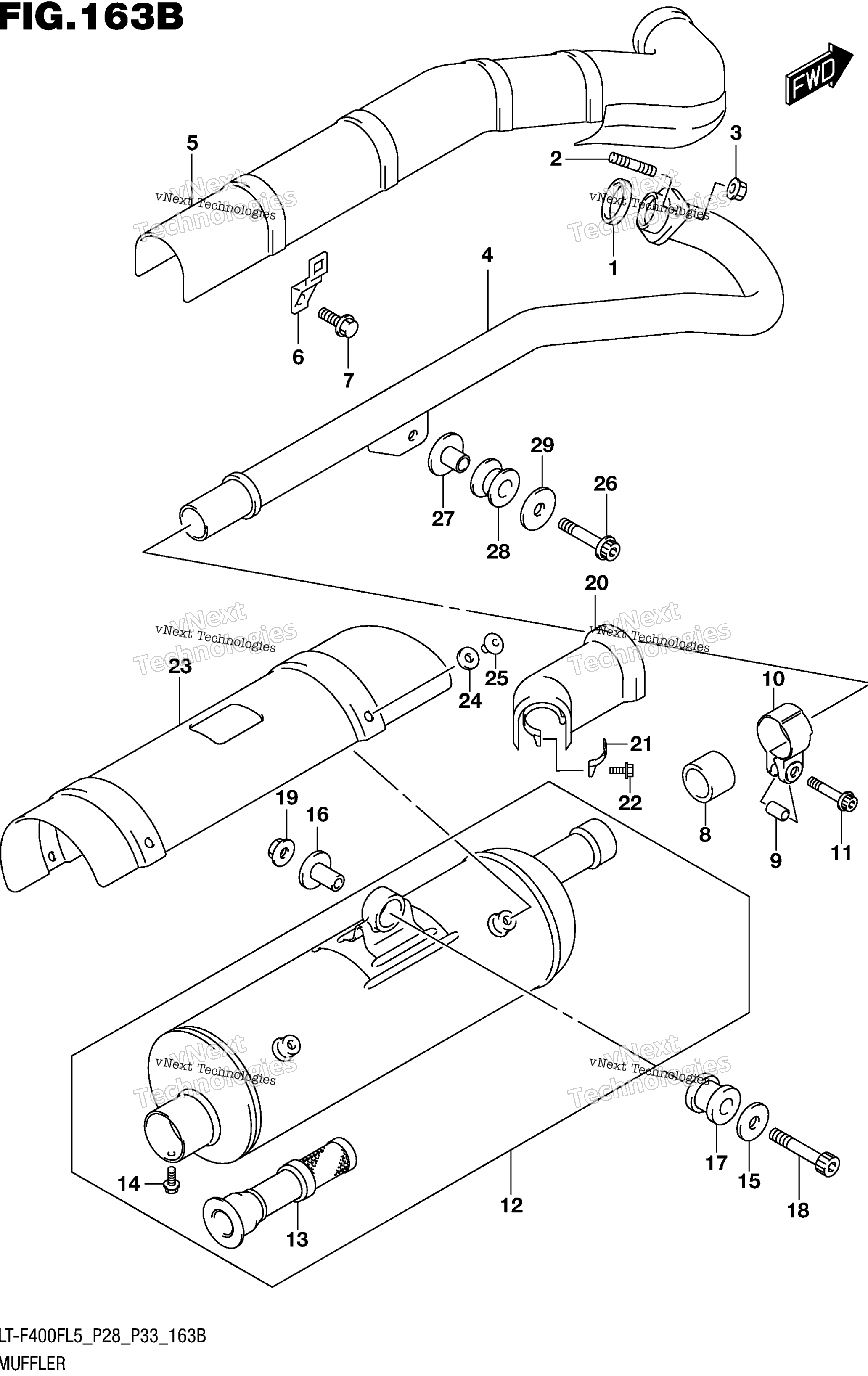 Глушитель (Lt-F400fl5 P33)